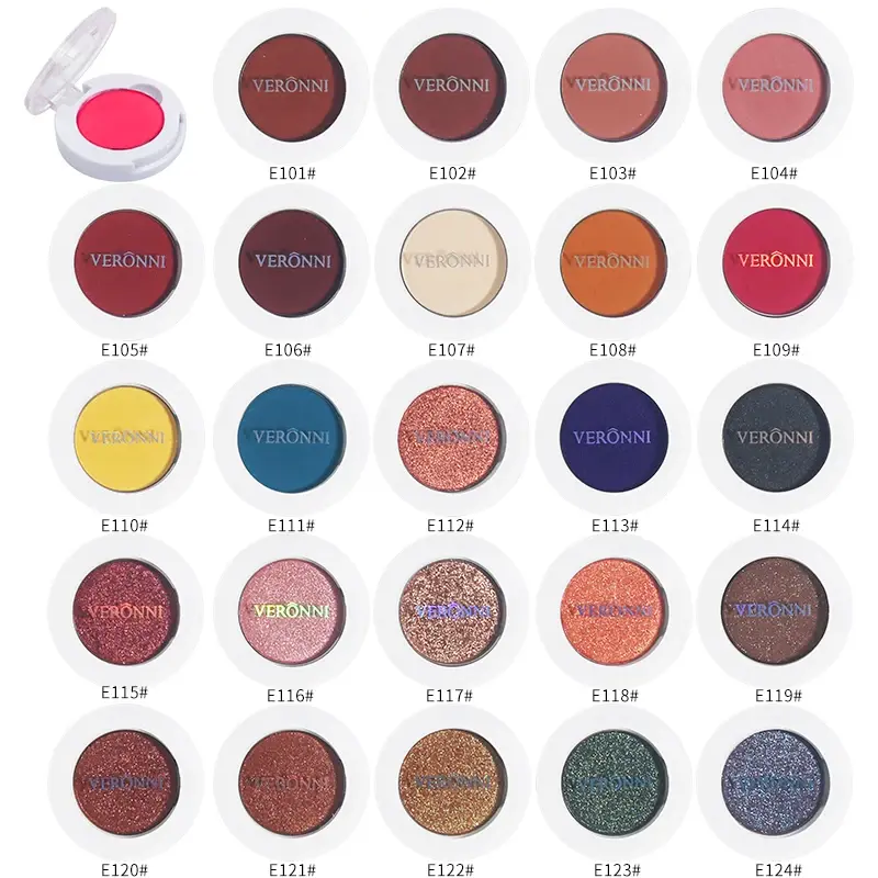 24 Color Monochrome Eye Shadow Palette Diamond Sequins Cosmetics Soft Matte Waterproof Durable Eye Make-up for Women