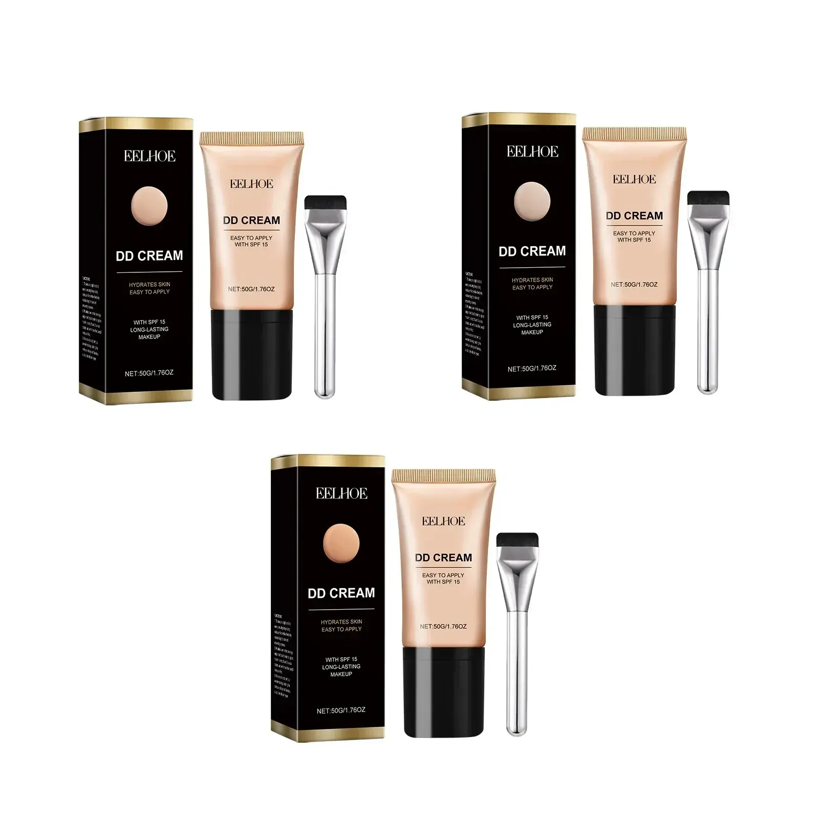 Face Foundation Liquid Waterproof Oil Control Matte Long Lasting Concealer Brightening Full Coverage DD Cream Makeup Cosmetics