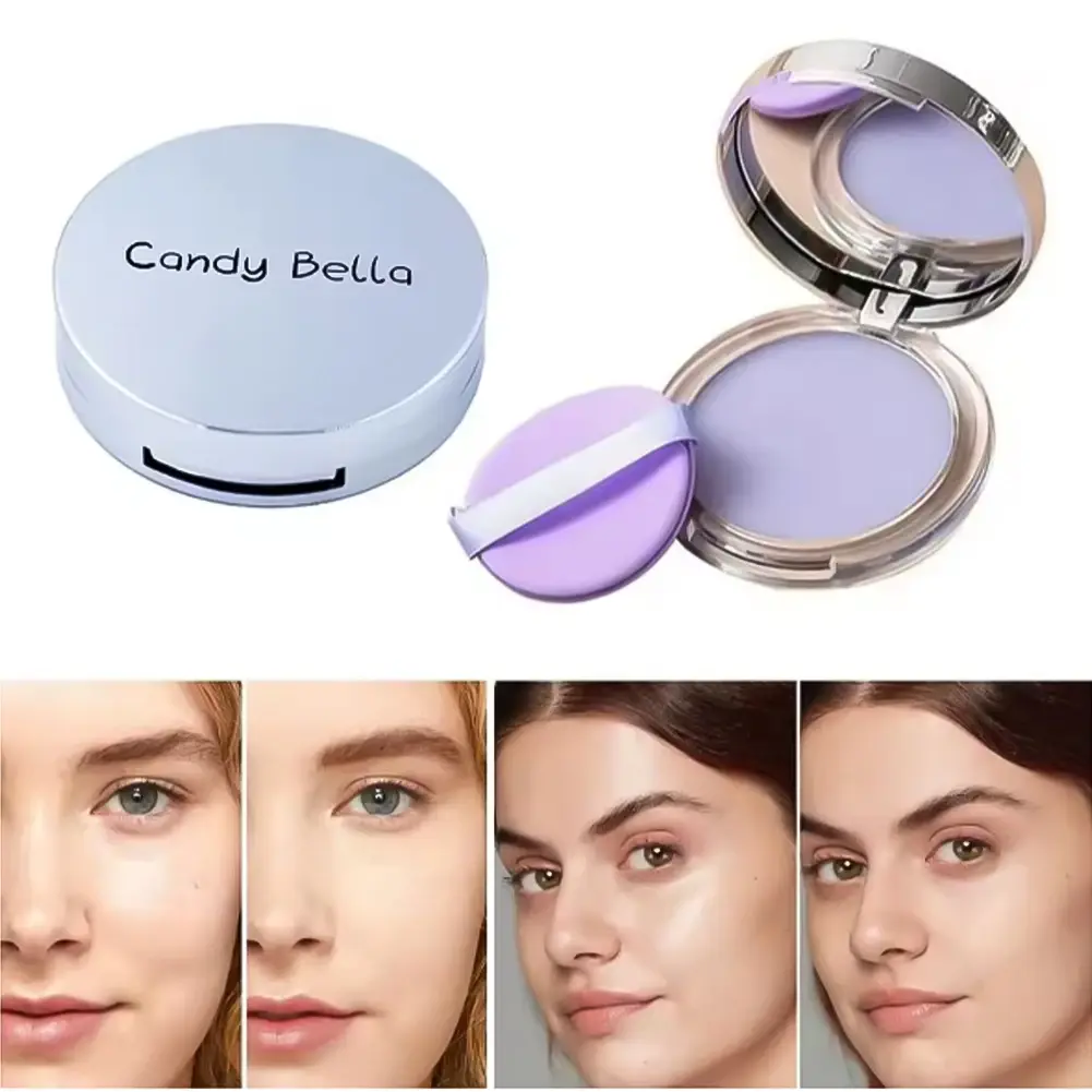 Natural Setting Powder Cake Long-lasting Oil Control Face Foundation Waterproof Matte Compact Loose Powder Makeup