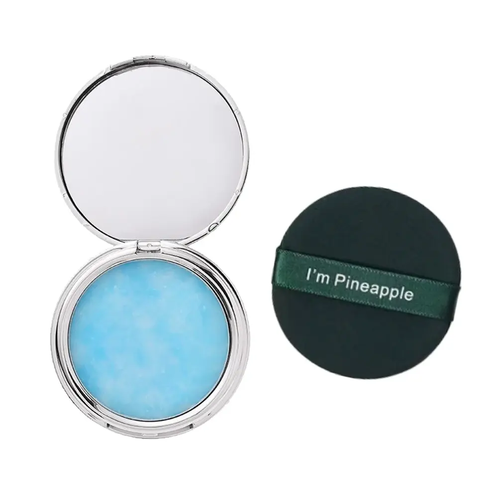 Natural Setting Powder Cake Long-lasting Oil Control Face Foundation Waterproof Matte Compact Loose Powder Makeup