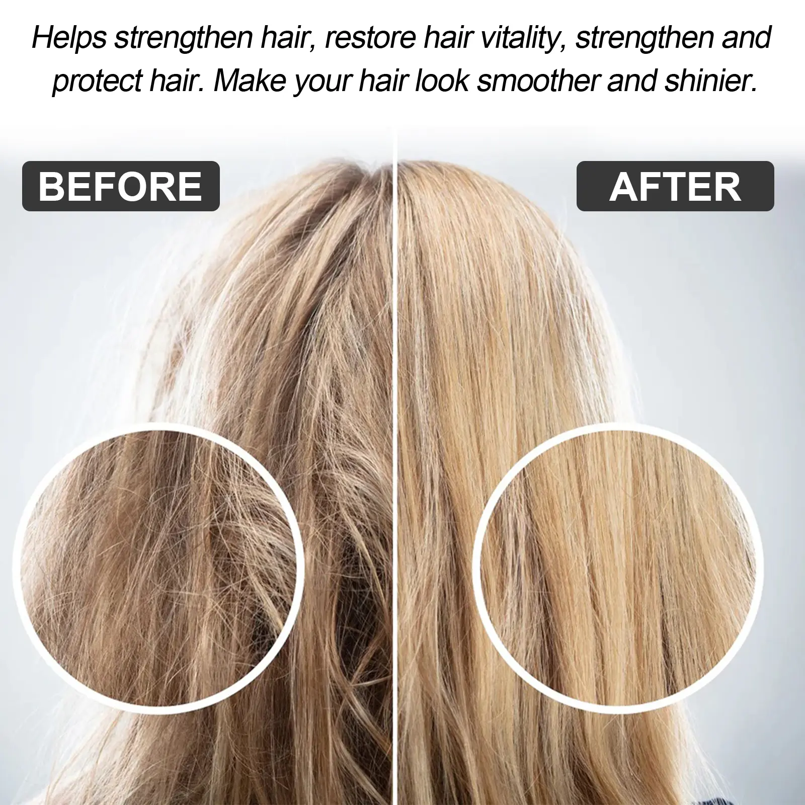 EELHOE Hair Straightening Cream 60ml Keratin Hair Repair Mousse Moisturizing Dry Hair Care Reduce Frizzy Hair Correction Cream