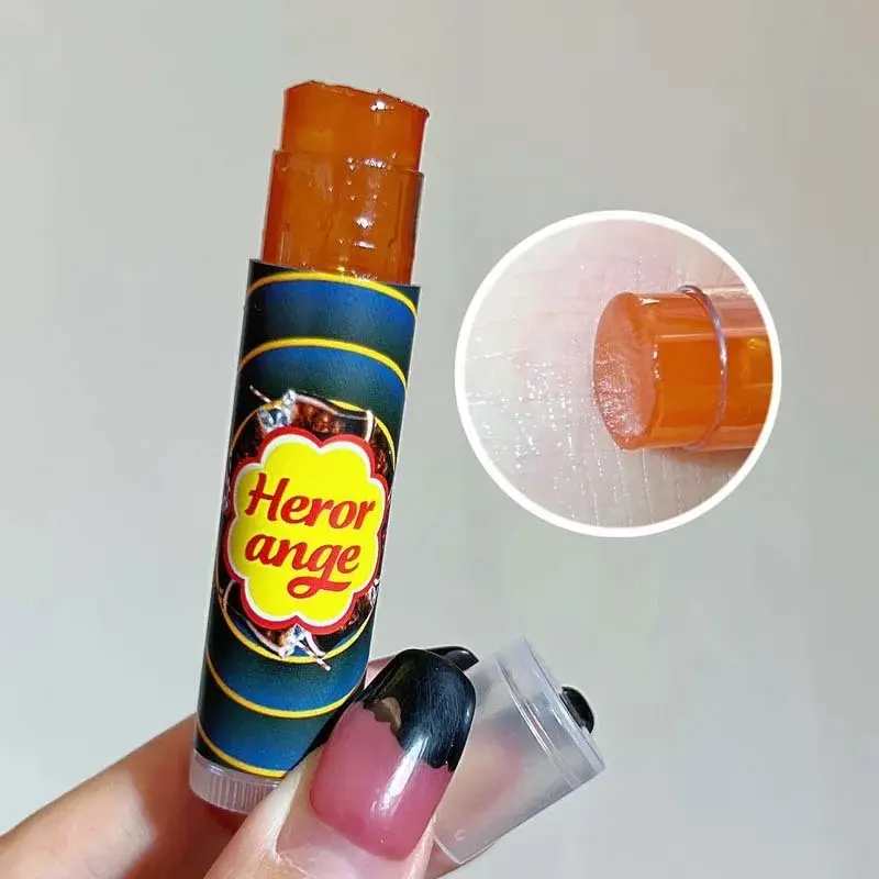 HERORANGE Various Fruit Moisturizing Lipstick Jelly Lighten Line Plump Lip Care Lip Tint Nude Lipstick Primer Colorless Lip Care