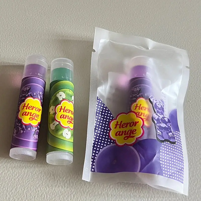 HERORANGE Various Fruit Moisturizing Lipstick Jelly Lighten Line Plump Lip Care Lip Tint Nude Lipstick Primer Colorless Lip Care