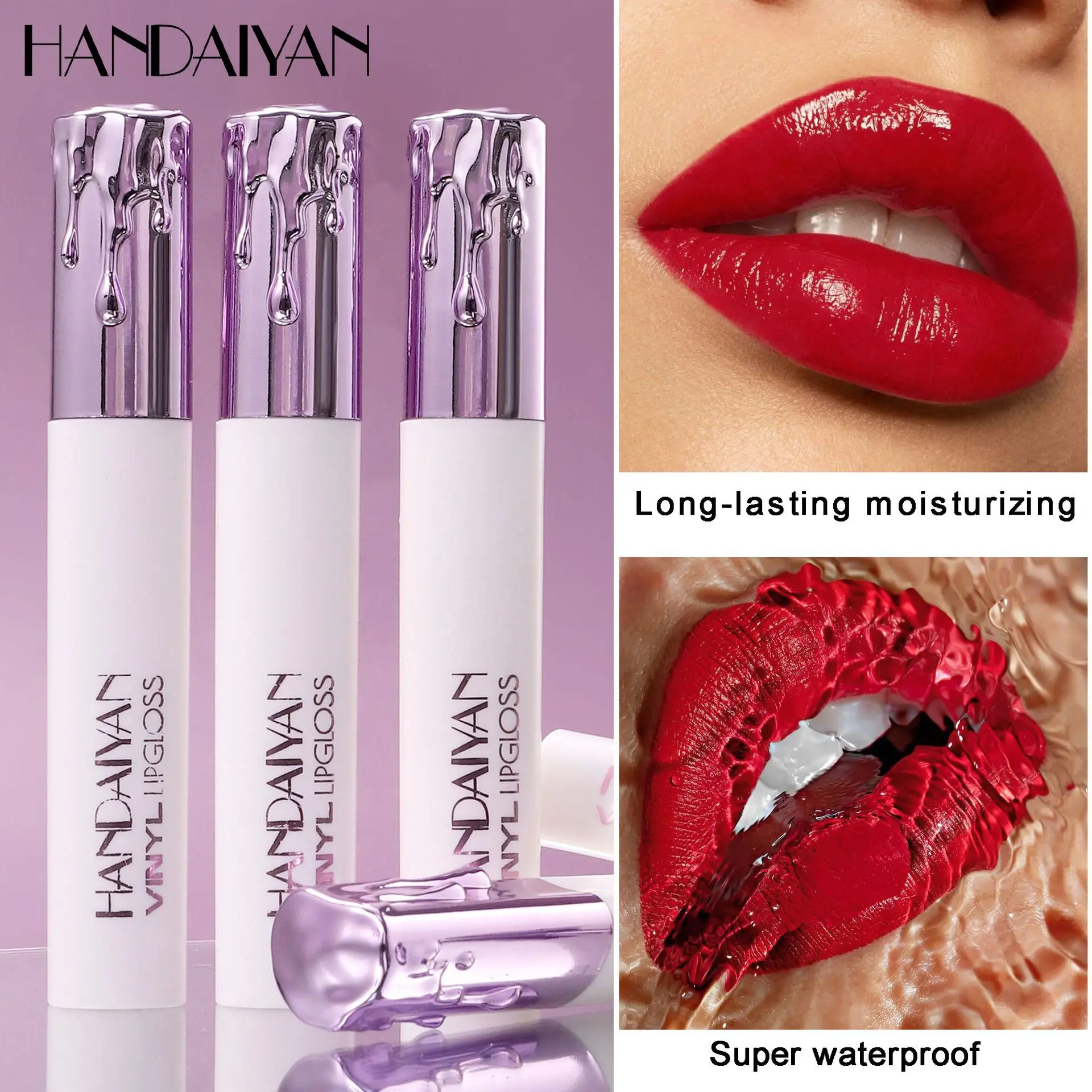 Handaiyan 6 colors liquid lipstick matte moisturizing long-lasting non-color loss paint waterproof lip gloss