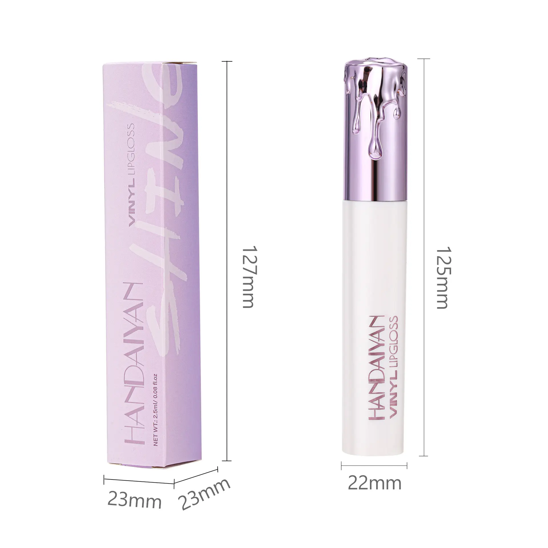 Handaiyan 6 colors liquid lipstick matte moisturizing long-lasting non-color loss paint waterproof lip gloss