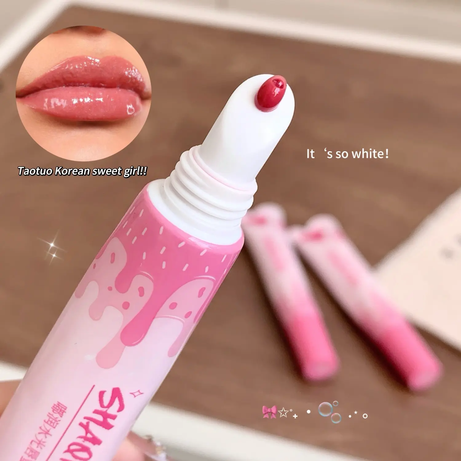 SHAQINUO 6 colors doe lips moisturizing water mirror lip glaze lasting color glossy watery glass lipstick