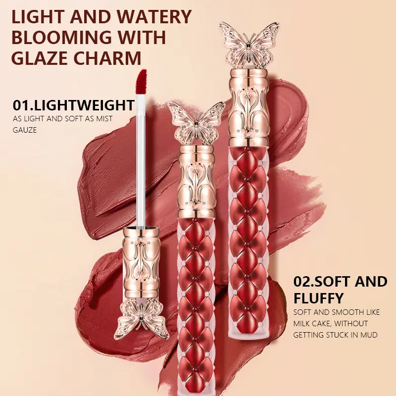 Ocheal 4 Colors lip gloss liquid lip oil cosmetic liquid lipstick long lasting Hydrating  moisturising waterproof lip gloss