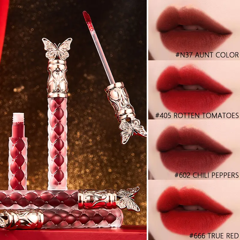 Ocheal 4 Colors lip gloss liquid lip oil cosmetic liquid lipstick long lasting Hydrating  moisturising waterproof lip gloss