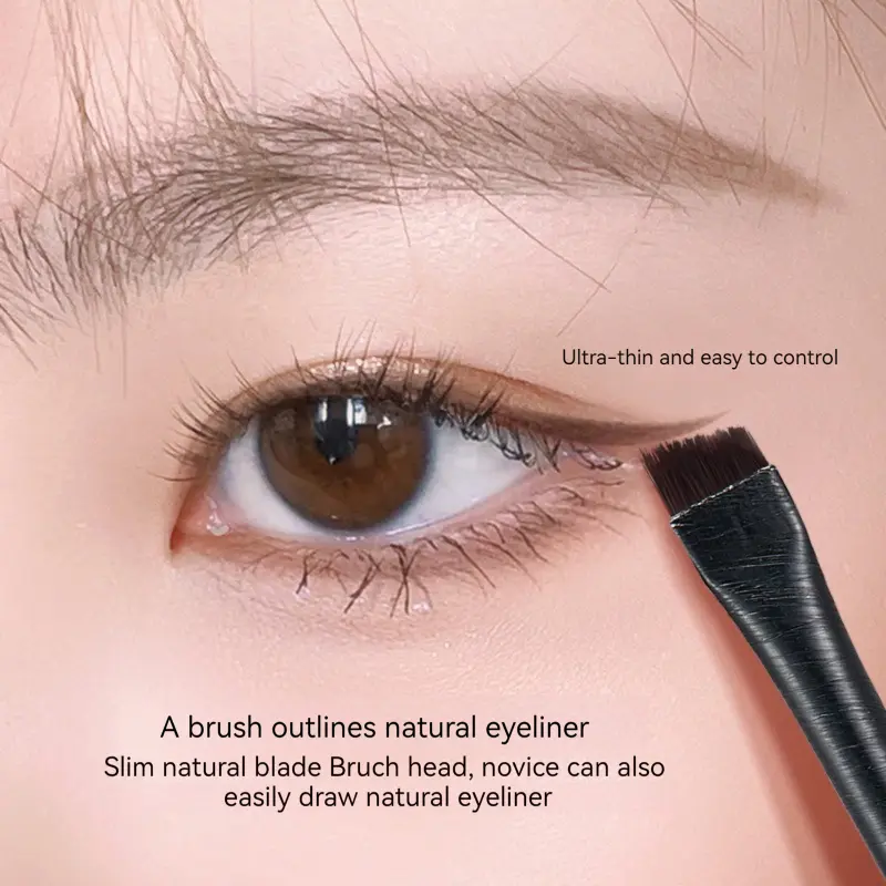3PCS Eyeliner Eyebrow Contour Makeup Brush Super Soft Fiber Comfortable Grip Soft And Natural Makeup Application Eyeliner Brush