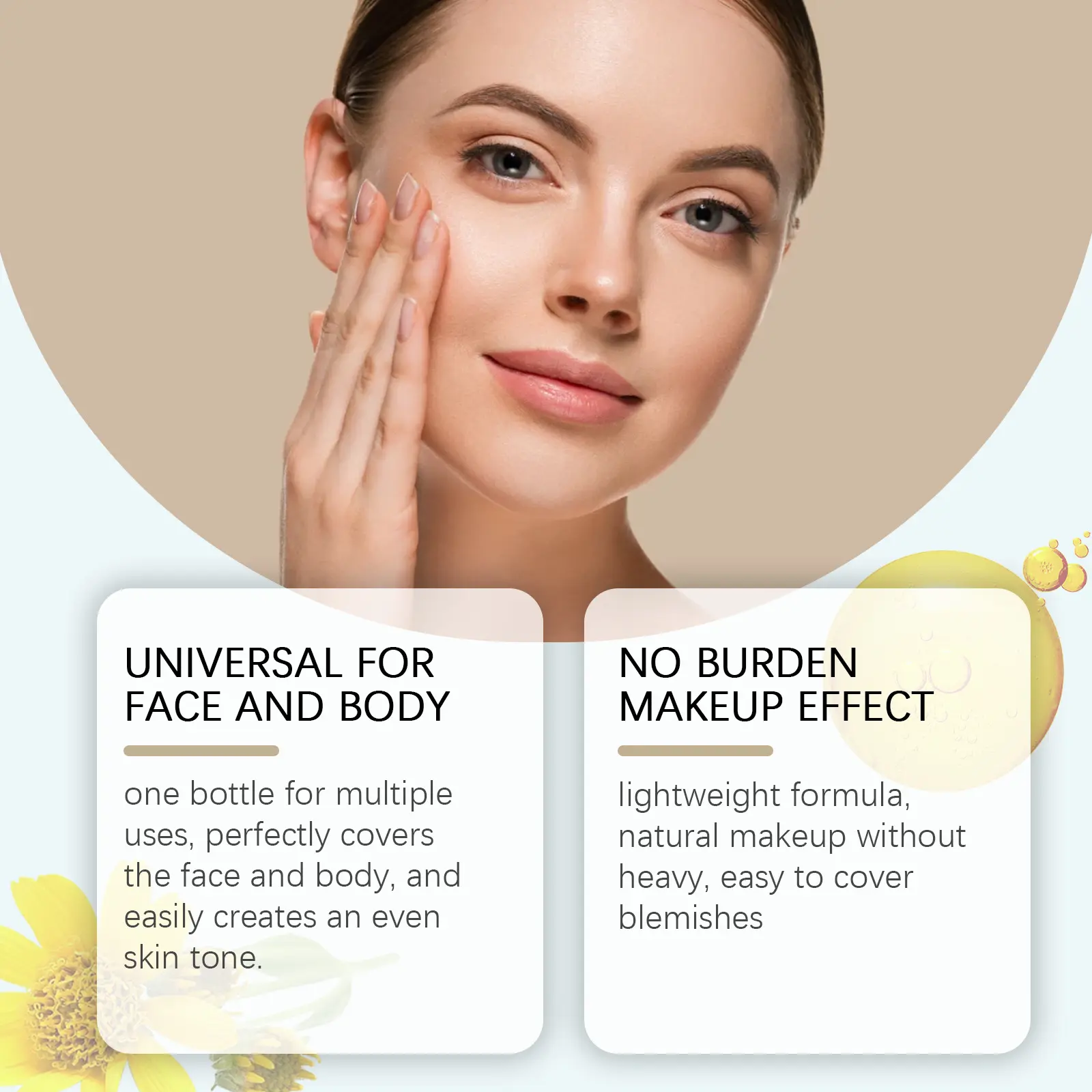 EELHOE Makeup Concealer Lasting Matte Oil Control Moisturizing Facial Skin Protection 4 Colors CC Cream Foundation Cosmetics 80g