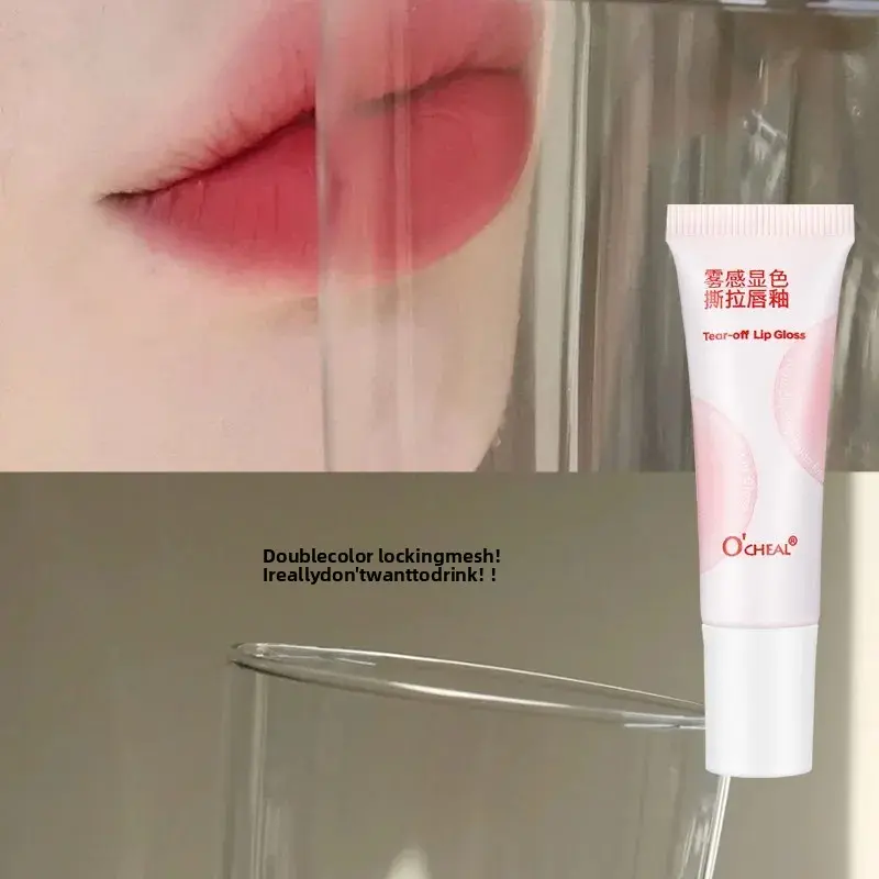 OCHEAL Misty Color Rendering Liquid Lipstick Peel-Off Formula Long-Lasting Waterproof Non-Fade Lip Gloss for Smooth Finish