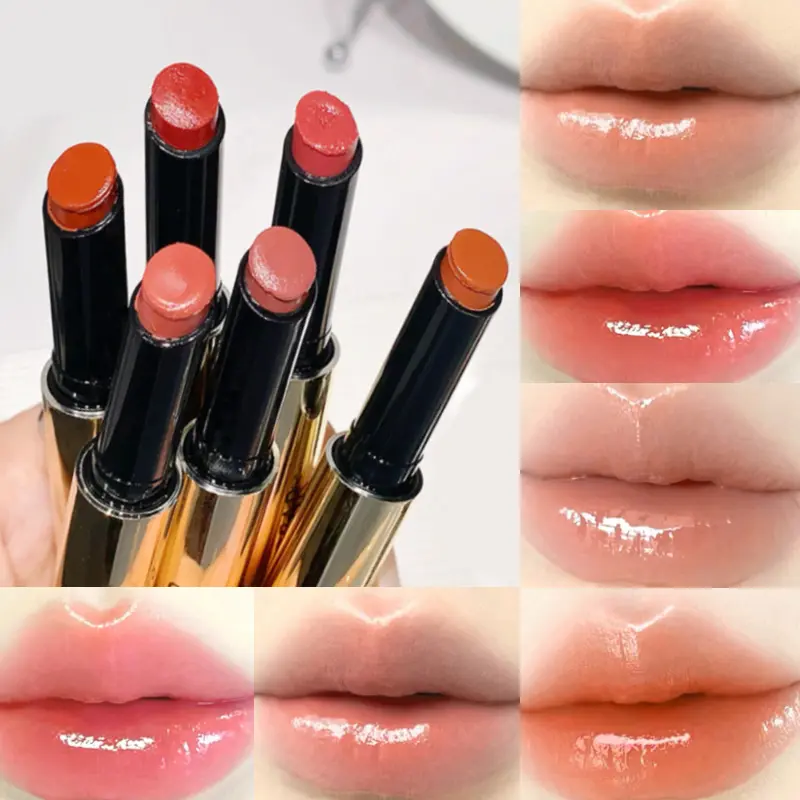 Gege Bear Radiant Solid Lip Gloss: 24H Hydration & Shine, Non-Sticky Formula, Dewy Finish for a Natural Fresh Glow