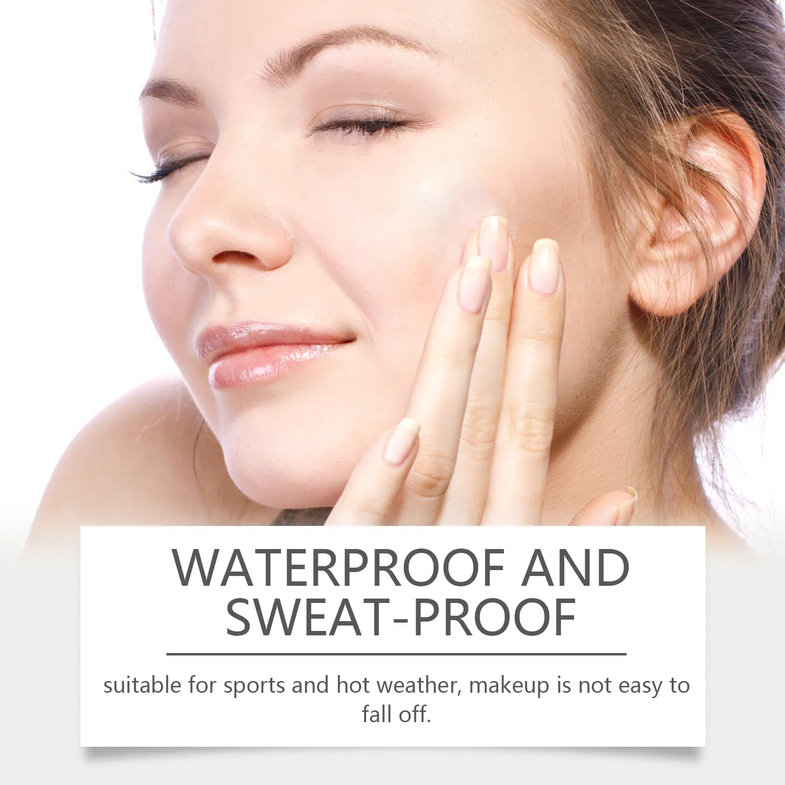 Moisturizing Face Foundation Cream Hyaluronic Acid Long Lasting Oil Control Matte Temperature Change Foundations Makeup Products