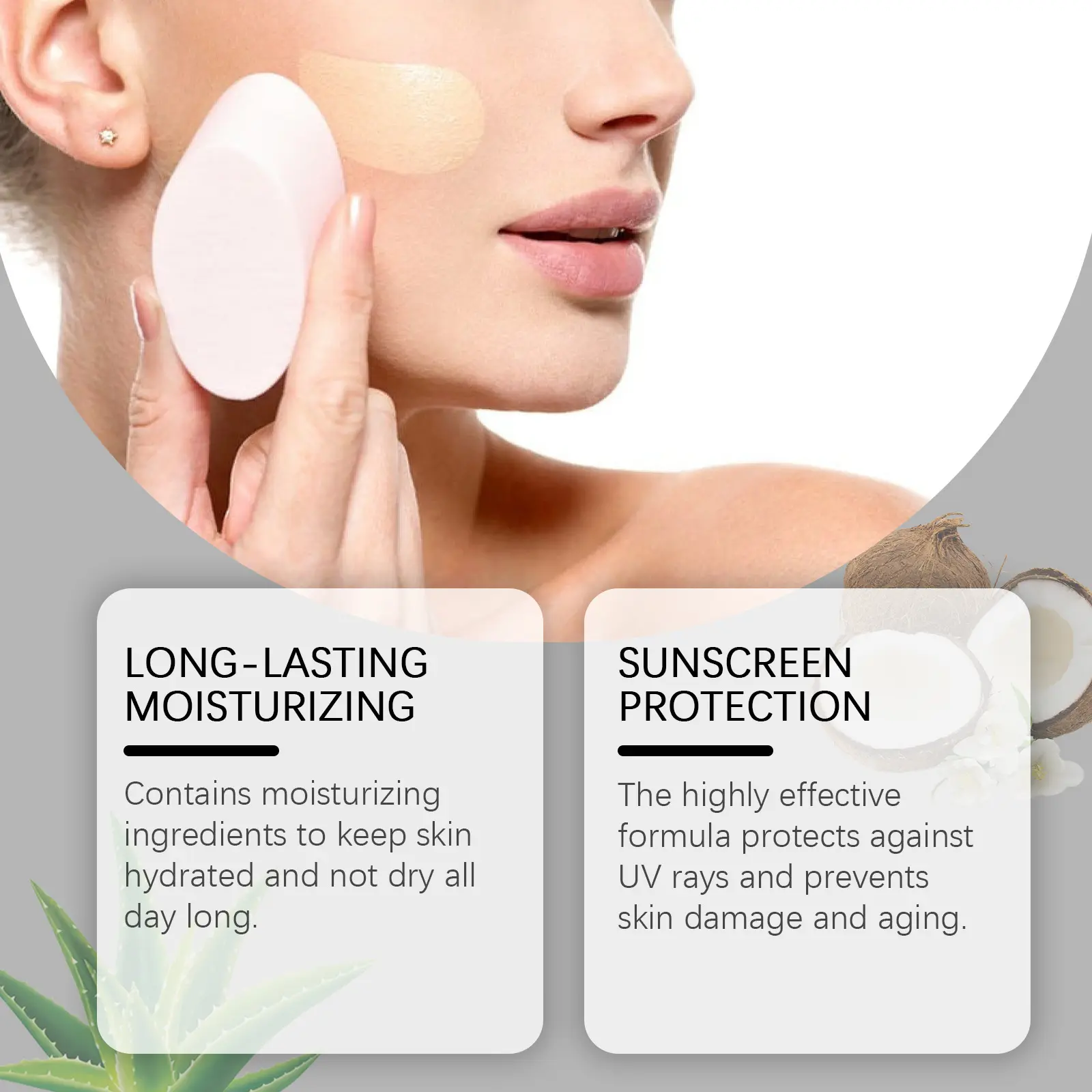 EELHOE Colour Changing Foundation Spf 15 Sun Protection Waterproof Oil Control Brighten Colour Changing Mature Skin Foundation
