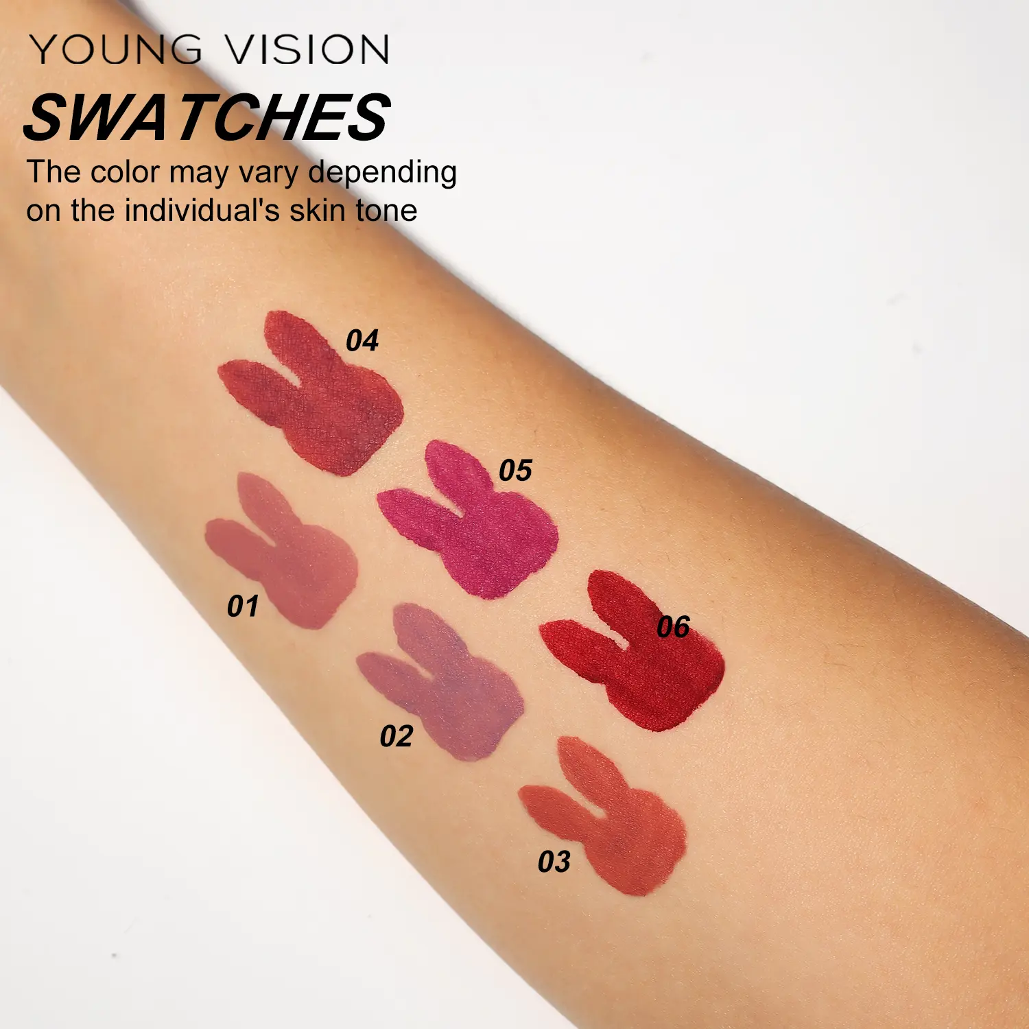 6 pcs lip gloss Set Matte Mist Lip Color Set Non Staying Cup and Non fading Velvet Lipstick