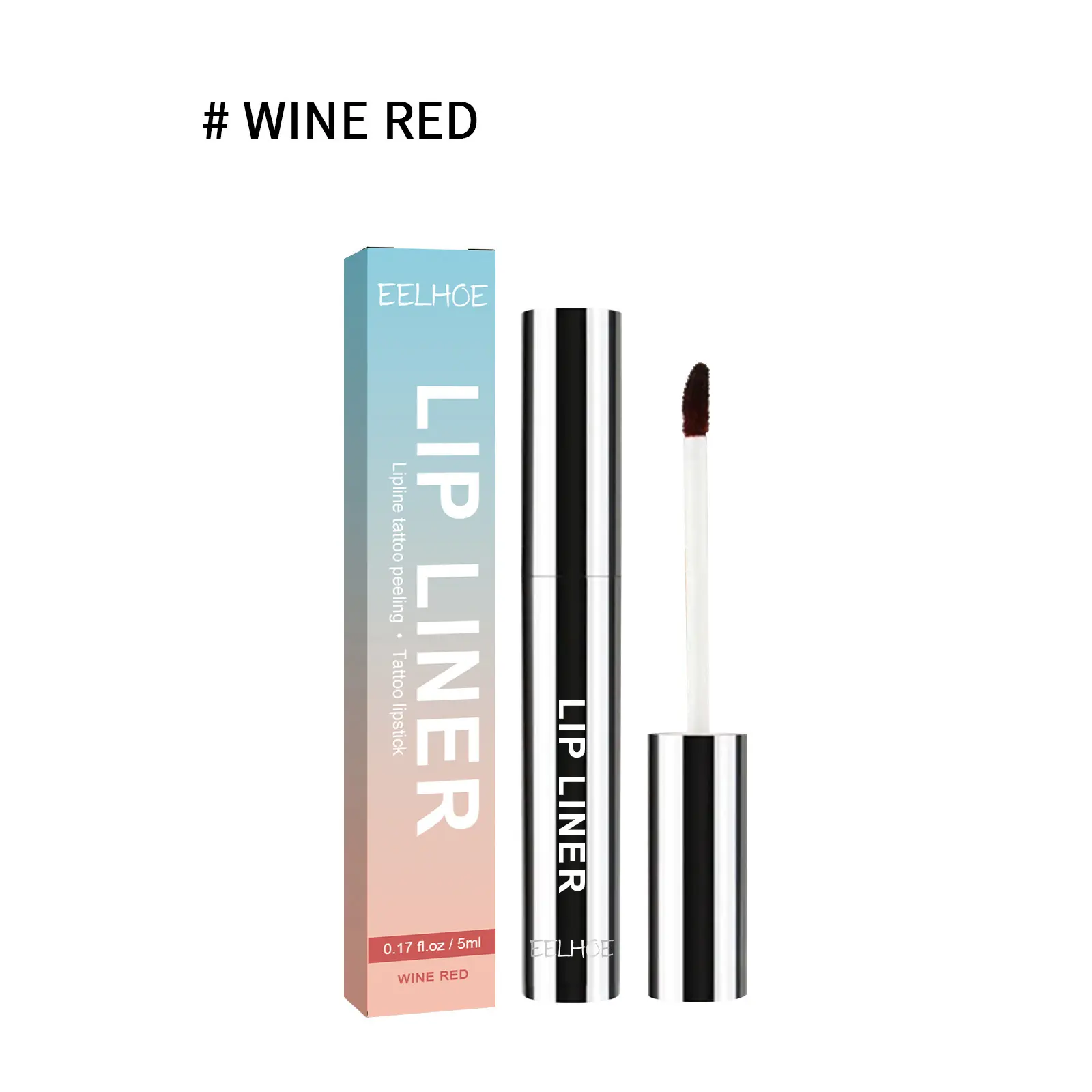 ​EELHOE Peel off Lip Liner Long Lasting Waterproof Moisturizing Lipstick for Lips Makeup Lip Liner Tattoo Peel off Lipgloss Set