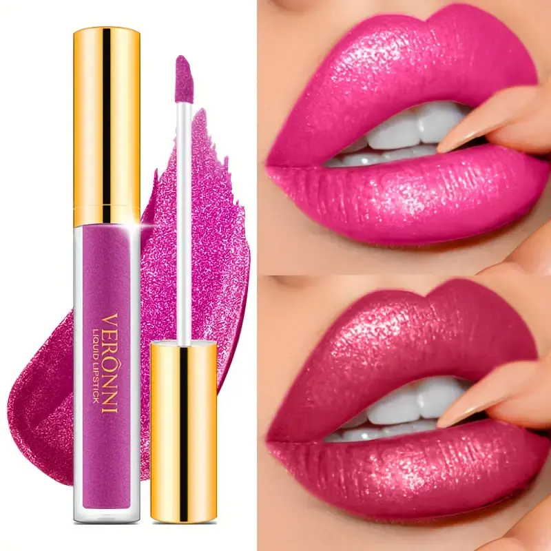 10-Shade Diamond Shine Lip Gloss High Pigment, Non Stick Cup SmudgeProof Long-Lasting for All Skin Types Glitter Liquid Lipstick