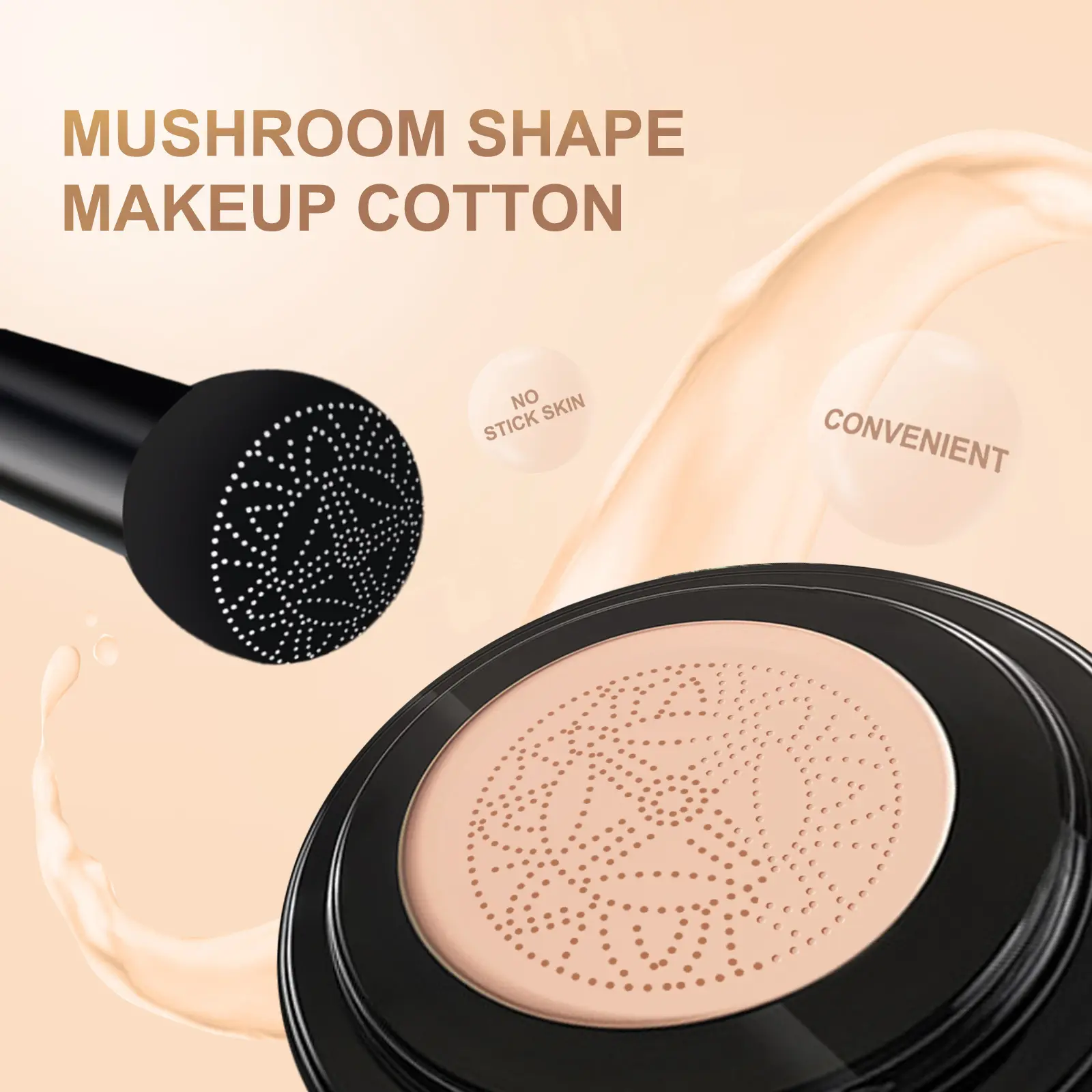 EELHOE Air Cushion BB Cream Foundation Long Lasting Matte Concealer Oil Control Waterproof Flawless Mushroom Head CC Face Cream