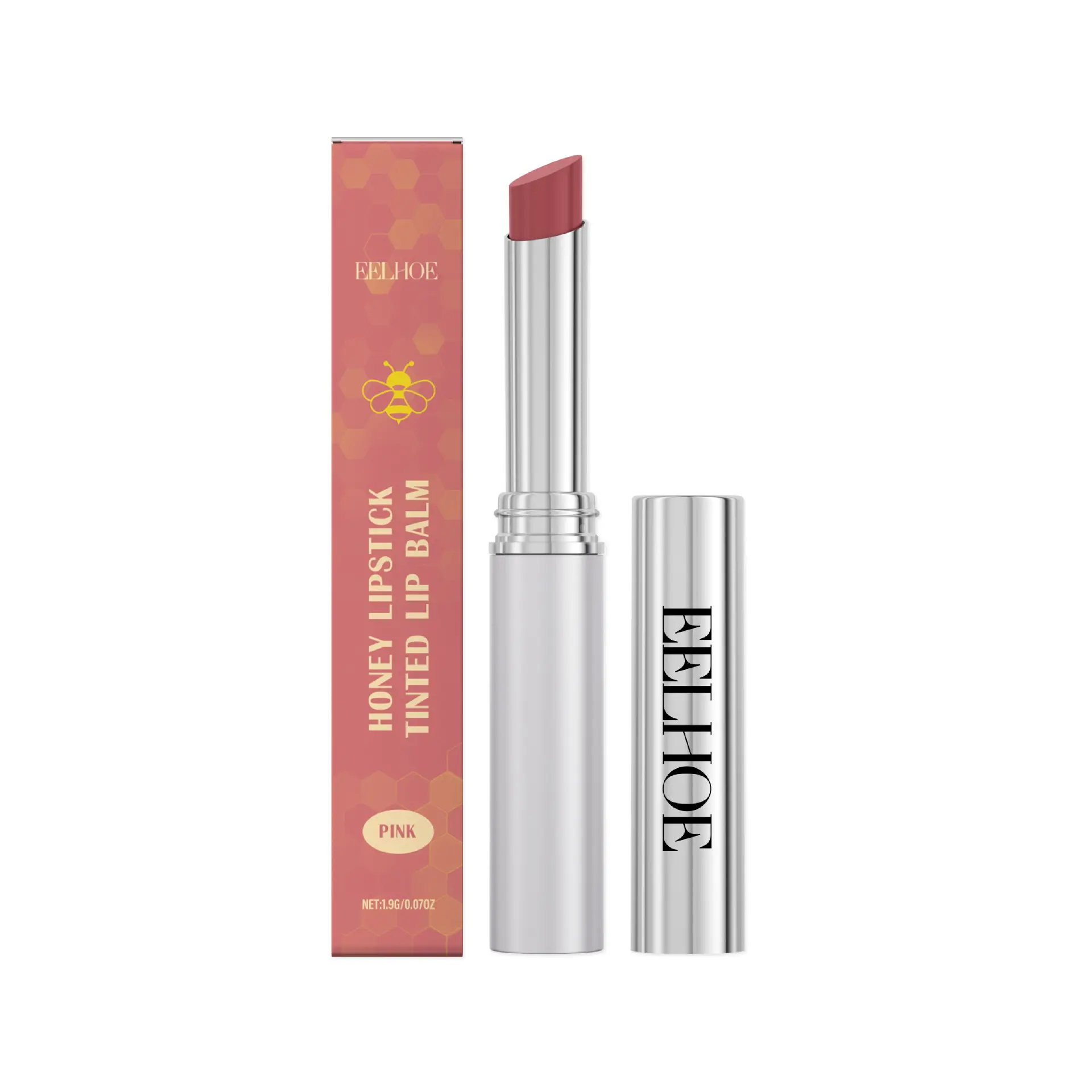 ​EELHOE Dark Honey Lipstick Long Lasting Transparent Lip Gloss Smooth Lip Tint Anti-Creak High Shine Moisturizing Lip Balm 1.9g