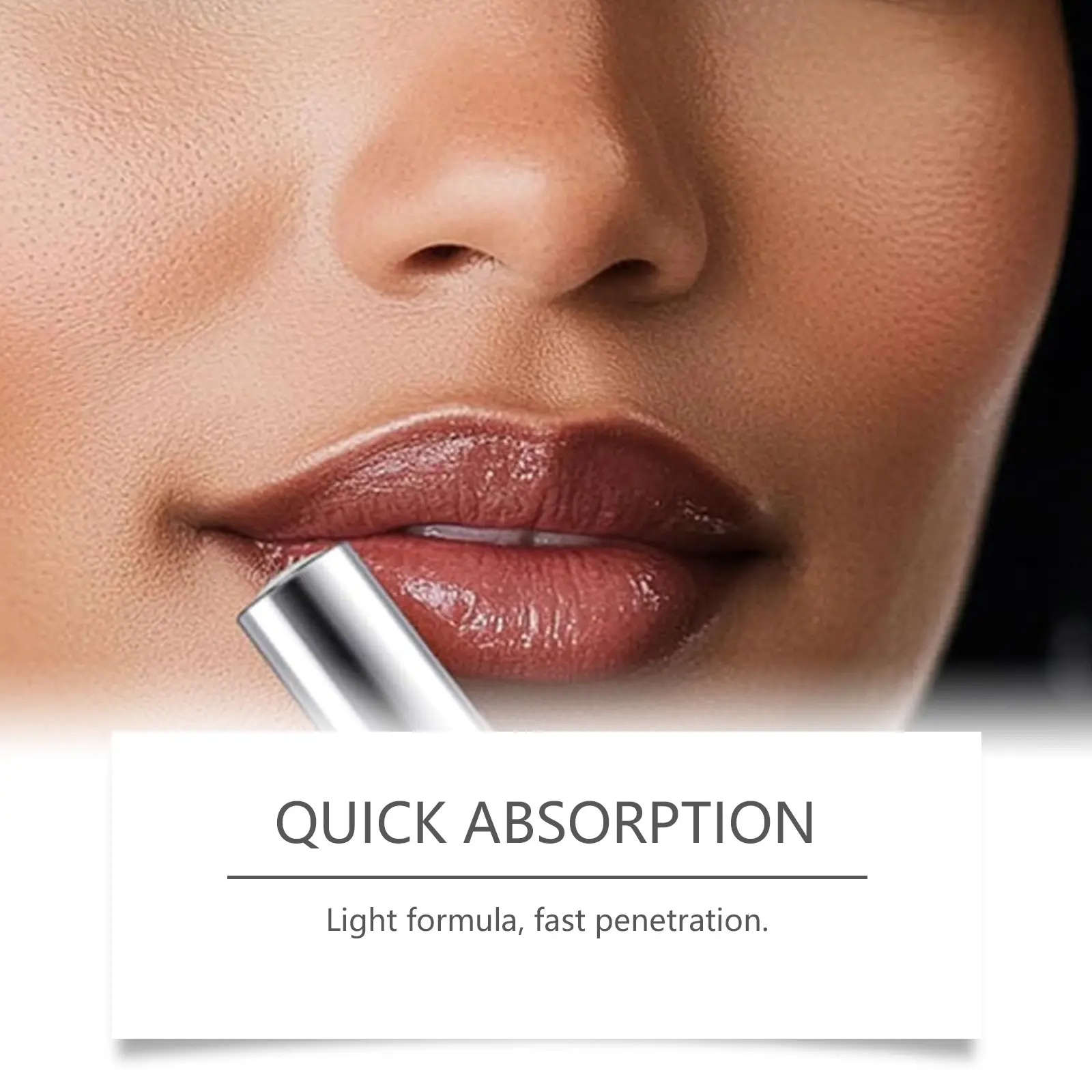 ​EELHOE Dark Honey Lipstick Long Lasting Transparent Lip Gloss Smooth Lip Tint Anti-Creak High Shine Moisturizing Lip Balm 1.9g