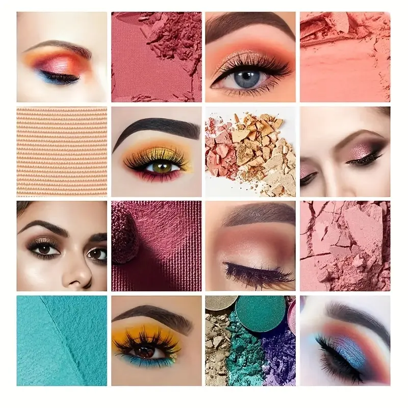 40 Colors Eyeshadow Palette Matte Shimmery High Pigmented Eye Cosmetics for Music Festival Daily Gift for Women