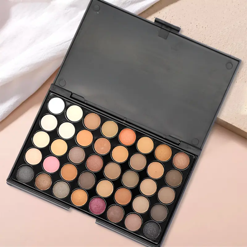 40 Colors Eyeshadow Palette Matte Shimmery High Pigmented Eye Cosmetics for Music Festival Daily Gift for Women