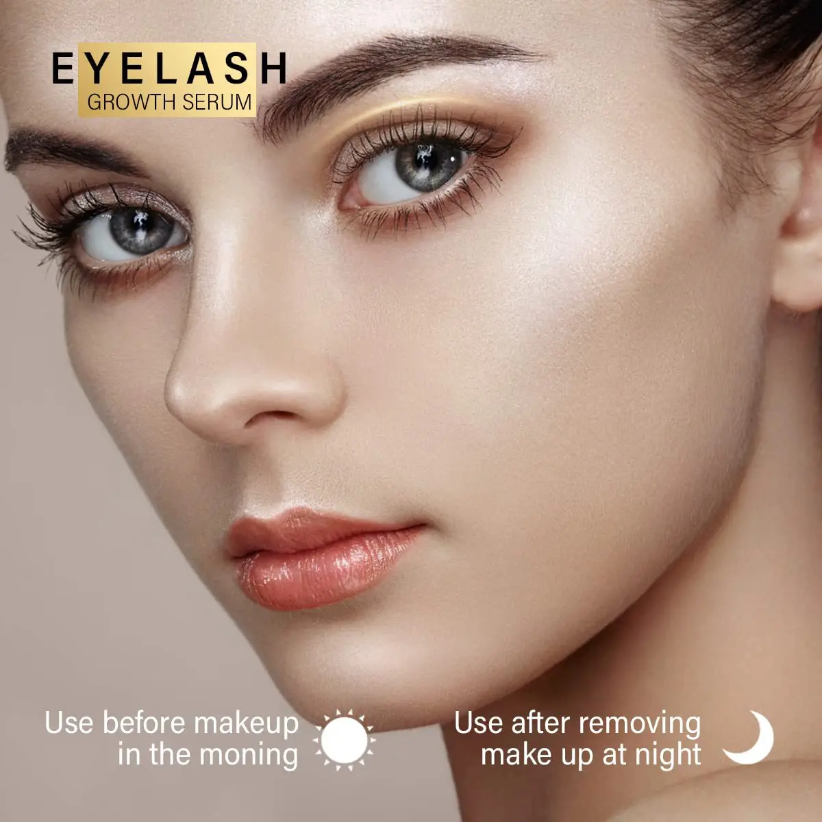 1pc Eyelash nutrition Solution thick, slender, long, nourishing and nourishing eyelash base repair natural transparent 8ml