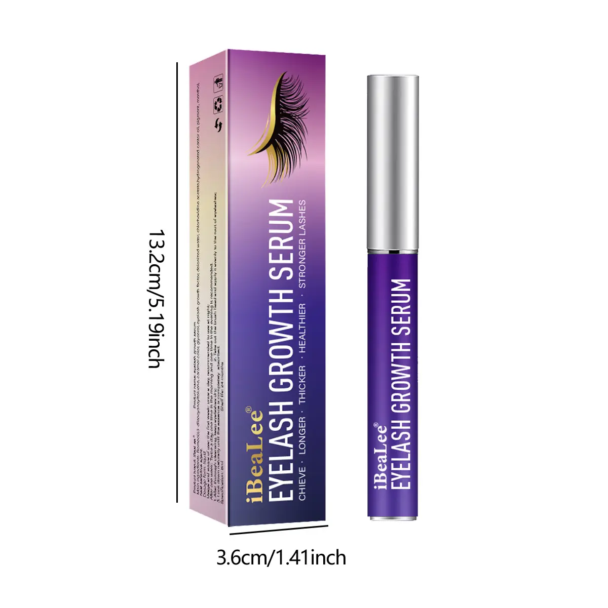 1pc Eyelash nutrition Solution thick, slender, long, nourishing and nourishing eyelash base repair natural transparent 8ml