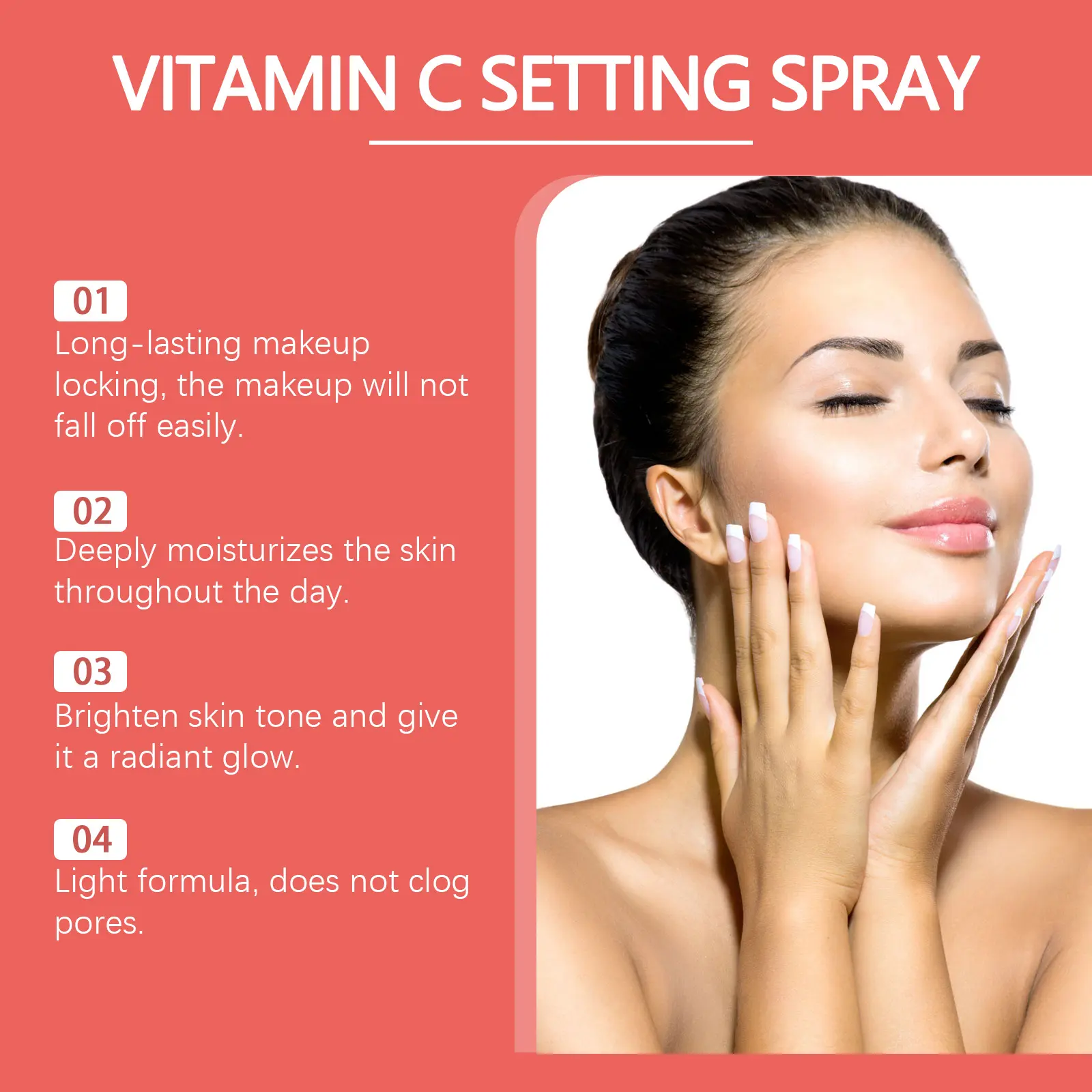 EELHOE Moisturizing Setting Makeup Spray 100ml Long-lasting Moisturize No Separation Control Oil Quick Fixer Makeup for All Skin