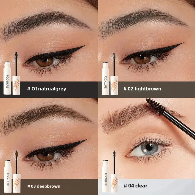 FOCALLURE Wholesale 4 Color Eyebrow Cream Enhancers Long-lasting Waterproof Dye Eye Brows Gel Brown Tinted Eyebrows Tint Makeup