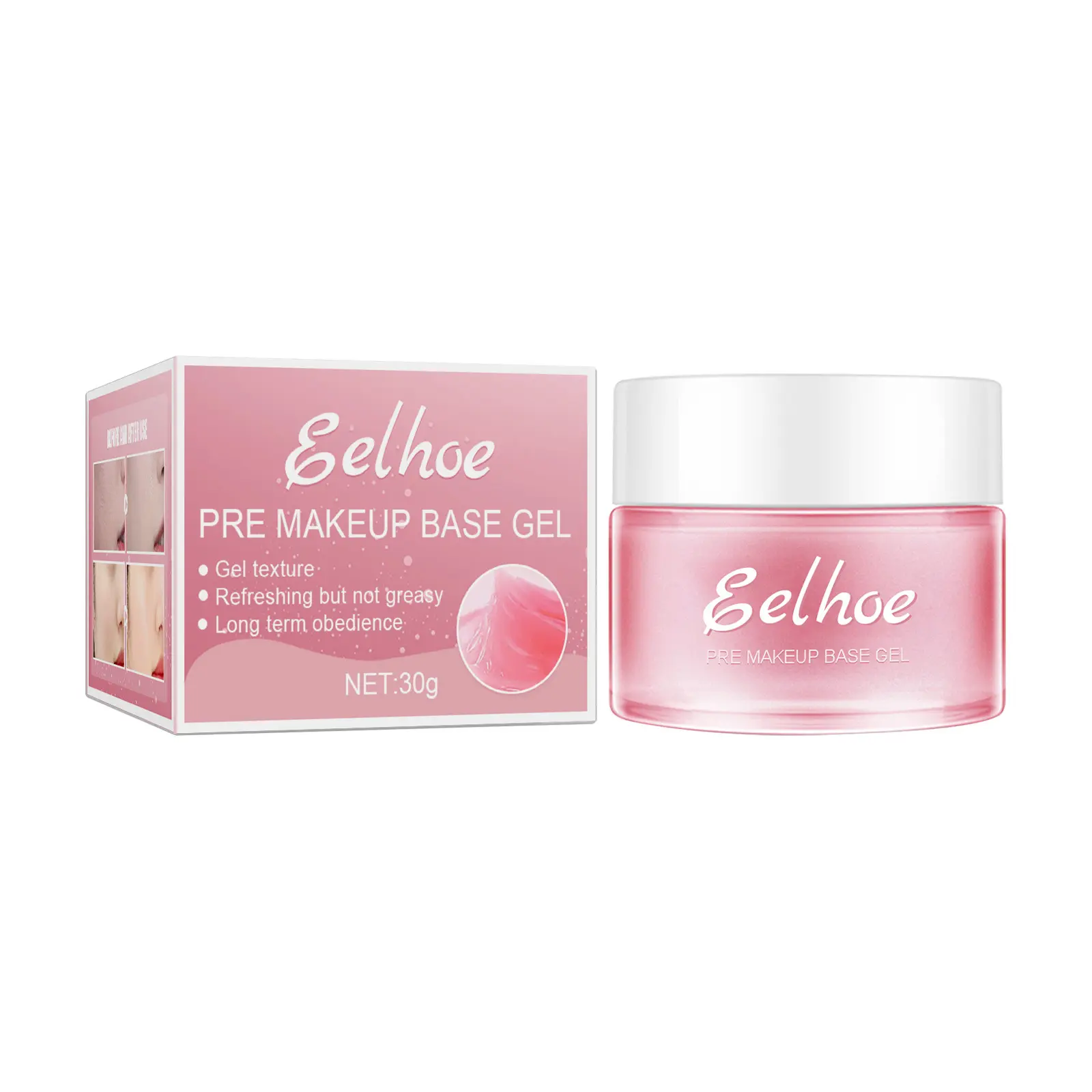 Primer Makeup Base Gel Invisible Pores Shrink Oil Control Brighten Skin Tone Deep Moisturizing Isolation Face Makeup Primer 30g