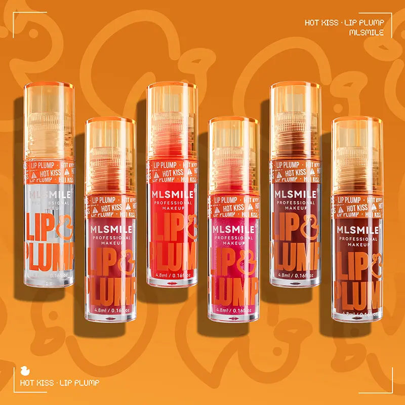 Duck Lip Plumping Lip Gloss Mirror Lip Glaze Pearlescent Lip Gloss Liquid Lipstick Lip Oil Transparent No Sticky Sexy Lip Gloss