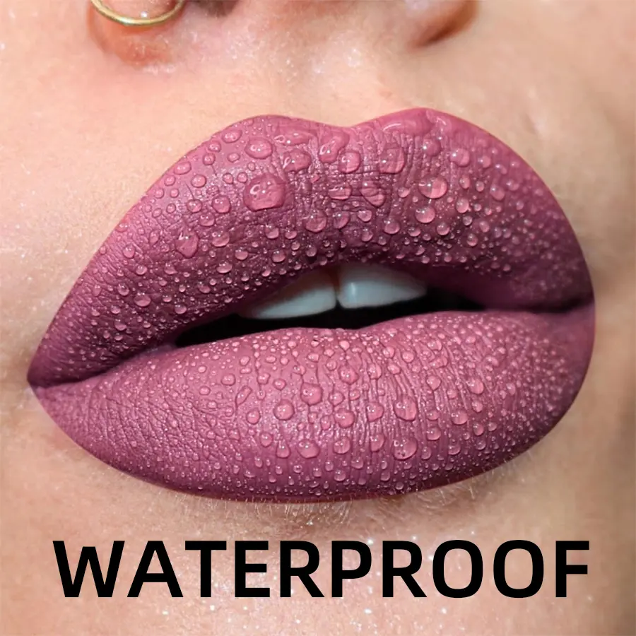 Lip Glaze Matte Nude Color Long Lasting Waterproof Liquid Lipstick Lip Stain Lip Tint Moisturizing Lip Gloss With High Pigment