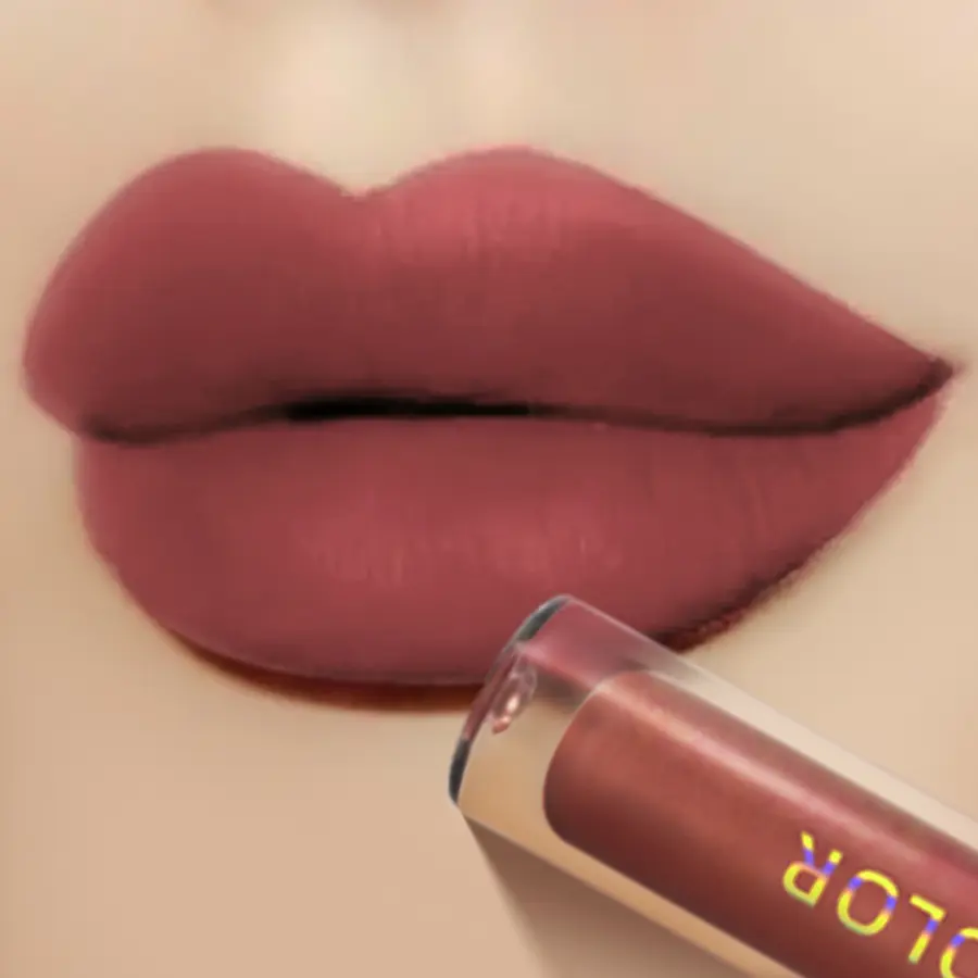 Lip Glaze Matte Nude Color Long Lasting Waterproof Liquid Lipstick Lip Stain Lip Tint Moisturizing Lip Gloss With High Pigment