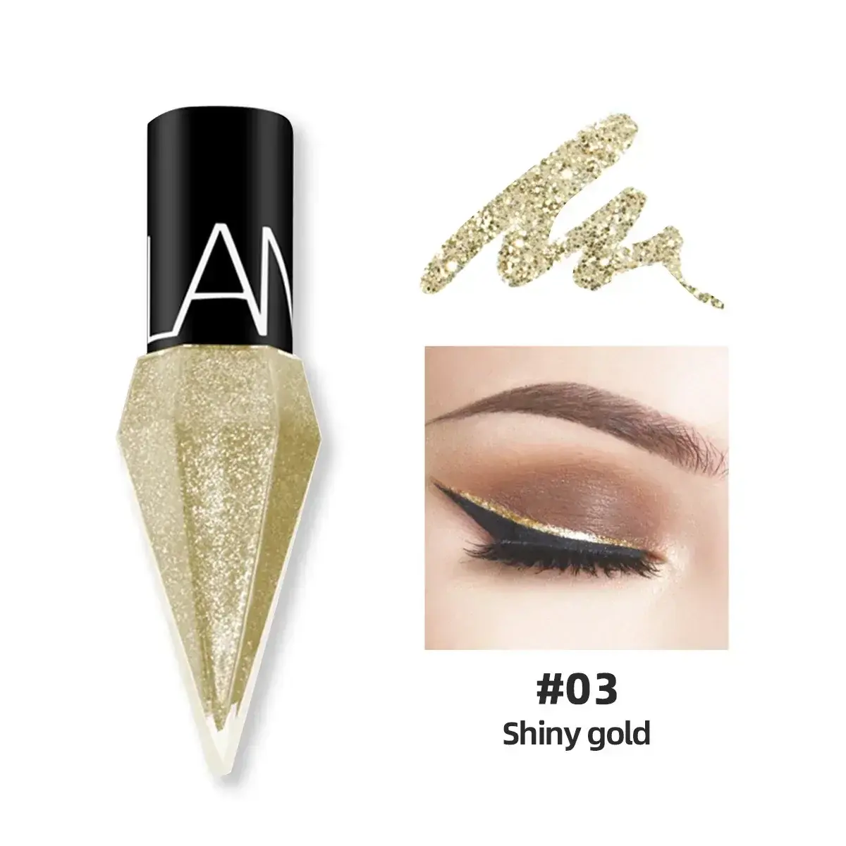 Diamond Shining Eyeliner Durable Waterproof and Sweat-proof 5-color Liquid Eye Shadow Maquillage Professional Makeup Tools