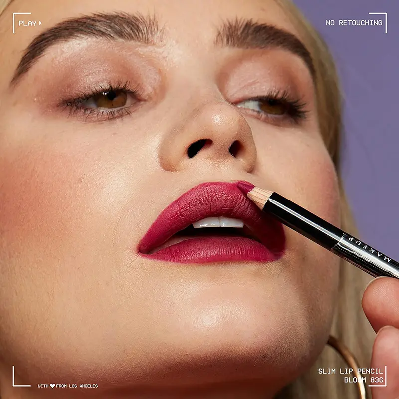 Slim Lip Pencil Nude Matte Brown Lipstick Long-lasting Waterproof Plumping Lip Stain Natural Brown Lipliner Makeup Professional