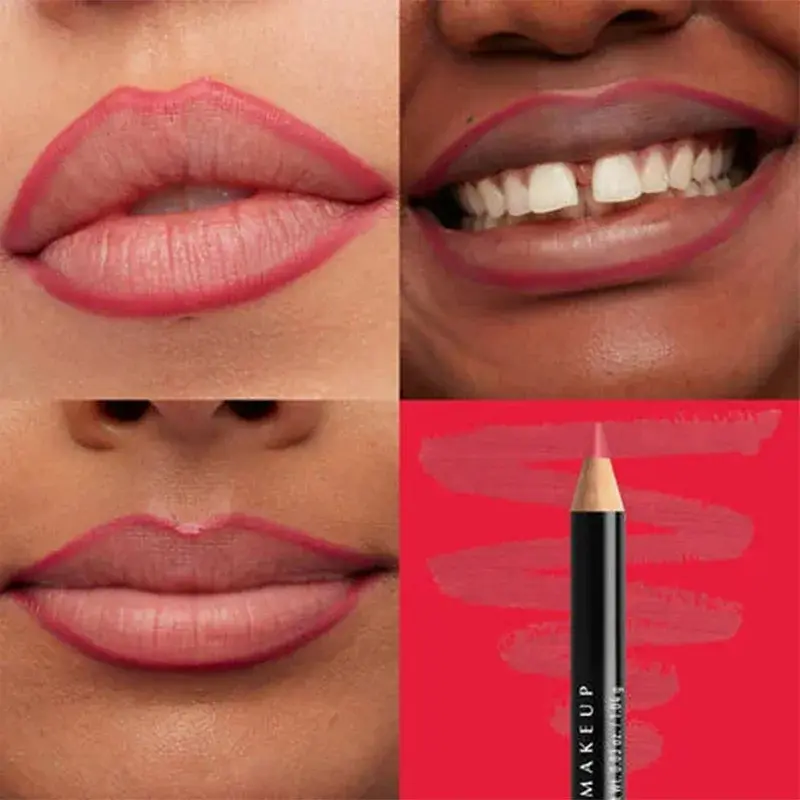 Slim Lip Pencil Nude Matte Brown Lipstick Long-lasting Waterproof Plumping Lip Stain Natural Brown Lipliner Makeup Professional