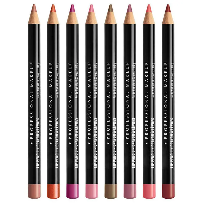 Slim Lip Pencil Nude Matte Brown Lipstick Long-lasting Waterproof Plumping Lip Stain Natural Brown Lipliner Makeup Professional