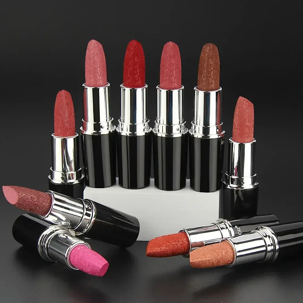 Fine Glitter Lipstick, Quicksand Gold Lipstick Non-sticky Non-fading Lipstick Pearlescent Long-lasting Silky Mermaid Lipstick