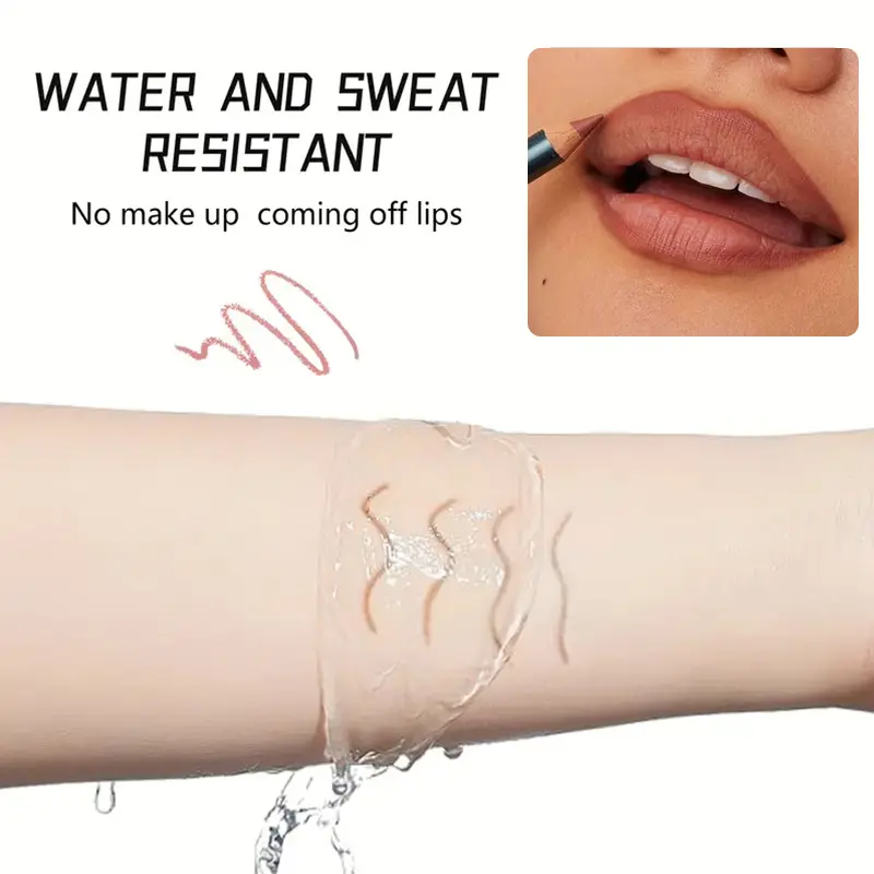 13 Colors Waterproof Nude Matte Lipliner Pencil Red Contour Tint Lipstick Long Lasting High Pigmented Lip Liner Lip Makeup Tool