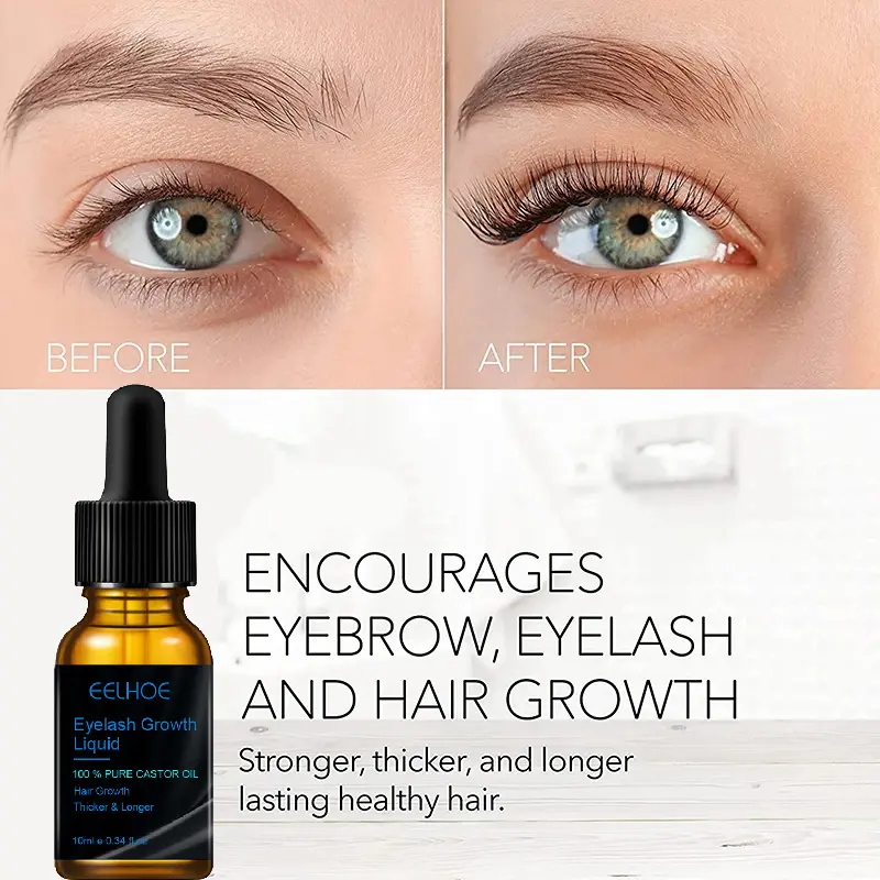 Fast Eyelash Growth Serum Eyebrow Natural Thick Eyelashe Dark and Beautiful Traceless Eyelashs Lotion Treatment Eye Care 2024