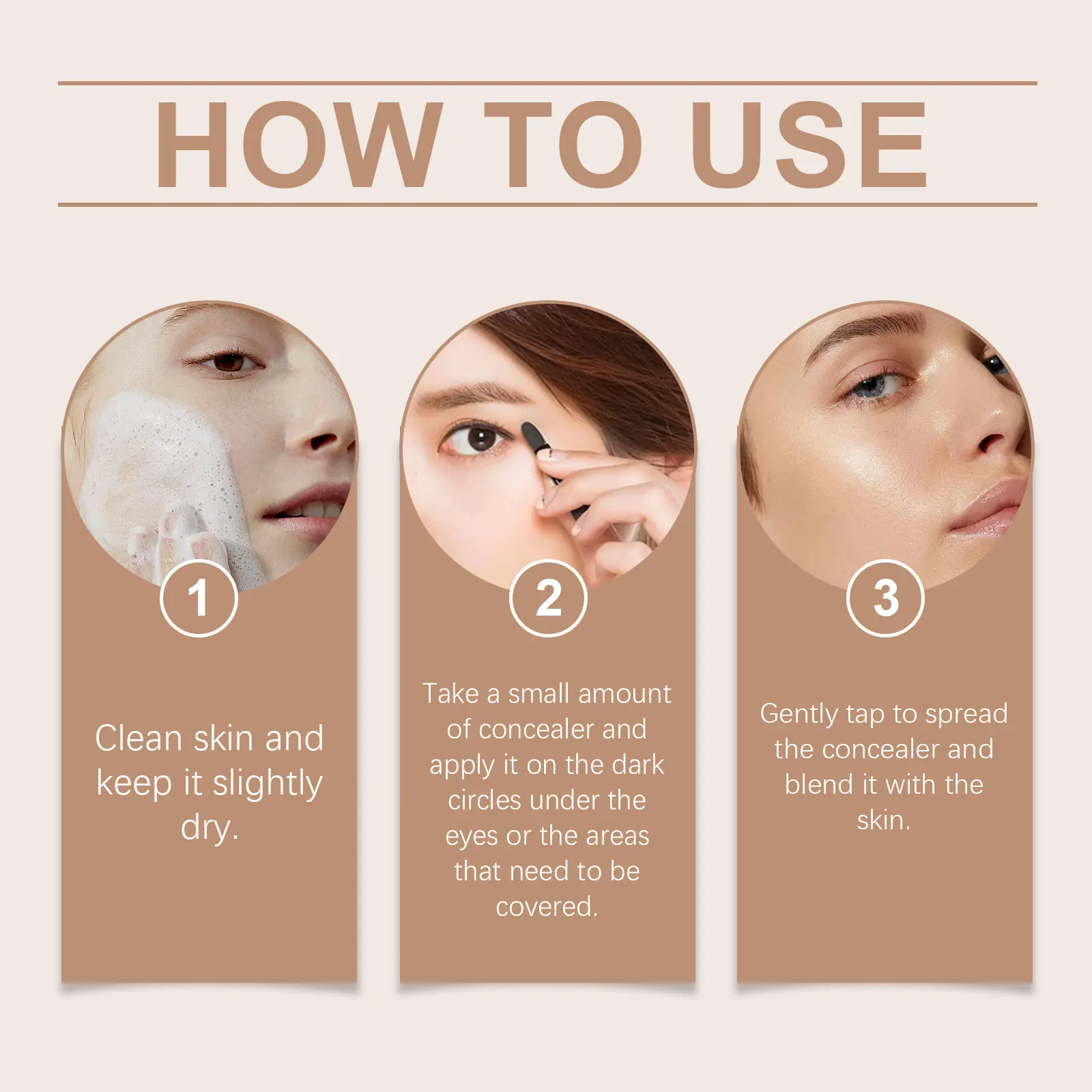 4 Color Concealer Cover Dark Circles Pores Brightening Tone up Creams Face Color Corrector Oil Control High Coverage Concealer