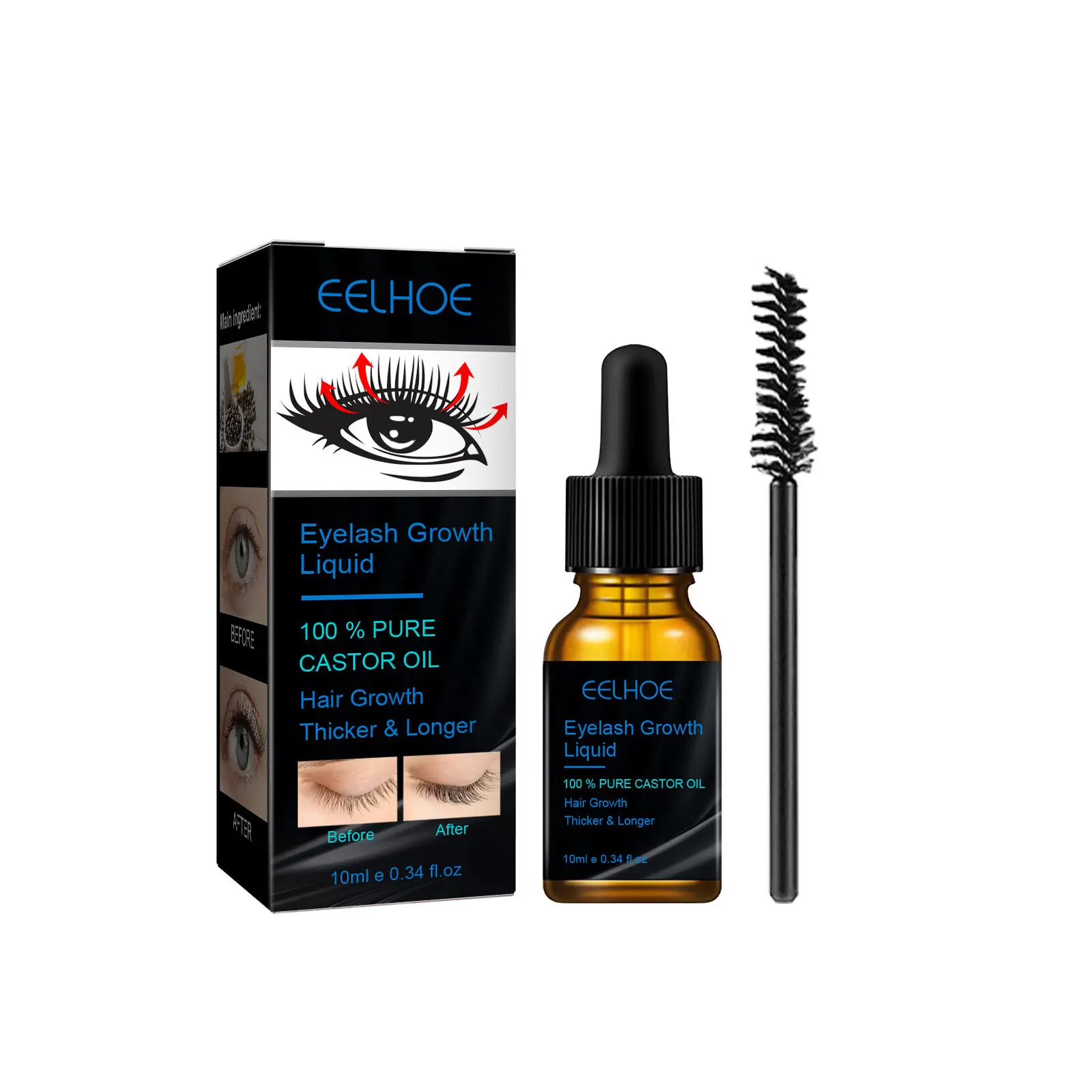 Fast Eyelash Growth Serum Eyebrow Natural Thick Eyelashe Dark and Beautiful Traceless Eyelashs Lotion Treatment Eye Care 2024