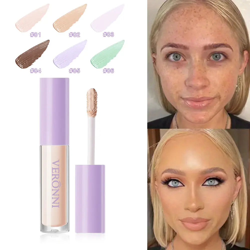 6 Color Mini Liquid Concealer Palette-Vegan,Cruelty-Free,Full Coverage for Dark Circles&Acne-Lightweight,Long Lasting,Waterproof