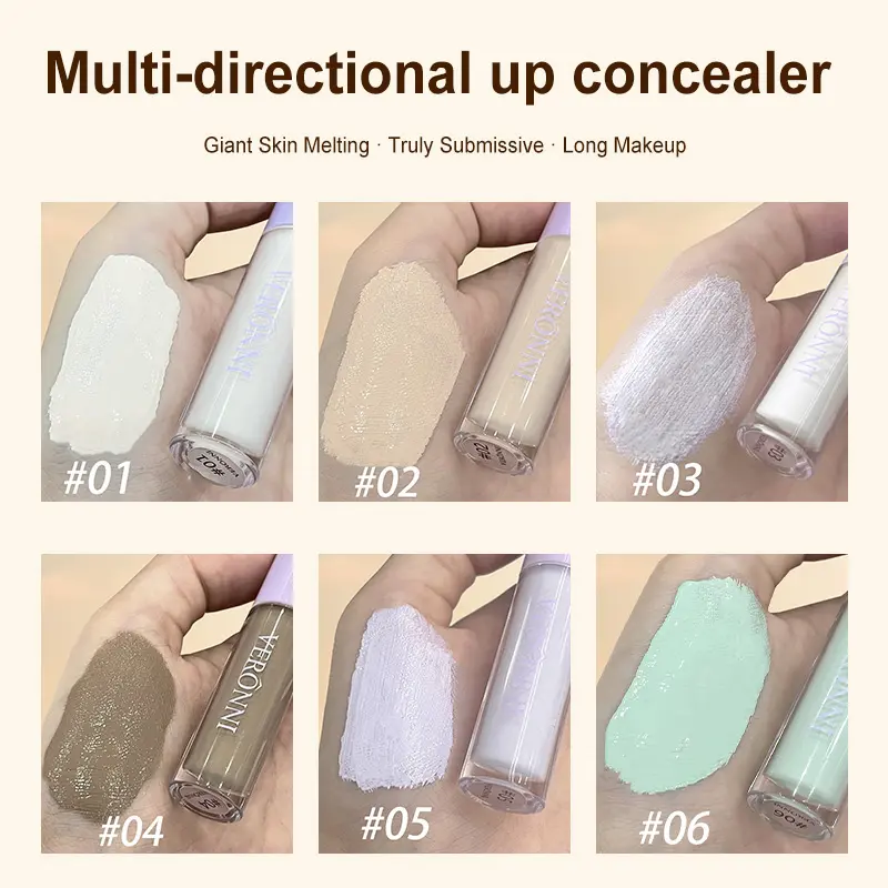 6 Color Mini Liquid Concealer Palette-Vegan,Cruelty-Free,Full Coverage for Dark Circles&Acne-Lightweight,Long Lasting,Waterproof