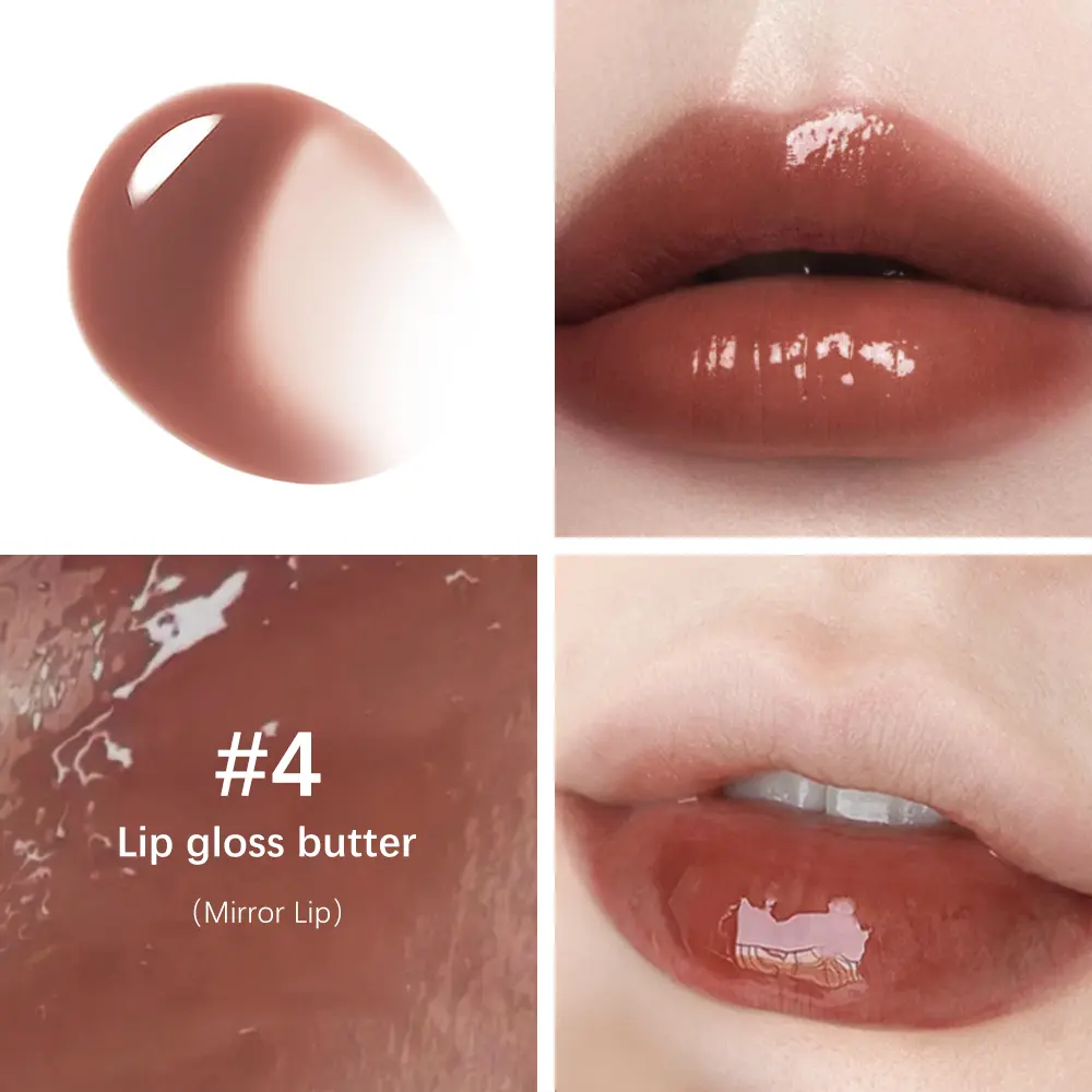 Butter Non-stick Cup Gloss Lip Gloss Moisturizing Mirror Lip Gloss Lasting Color Lip glaze Dye Lip Liquid Makeup For Women 8ml