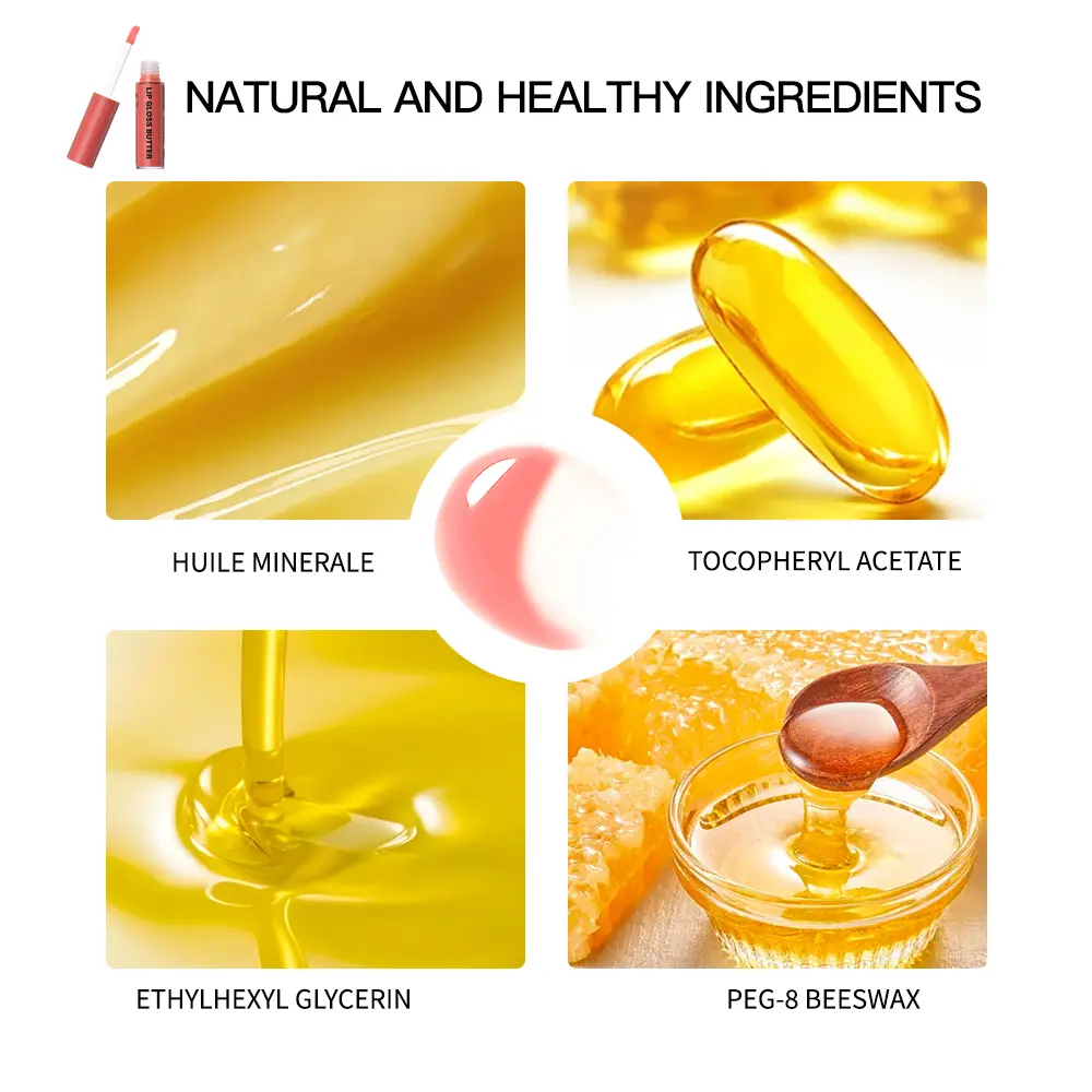 Butter Non-stick Cup Gloss Lip Gloss Moisturizing Mirror Lip Gloss Lasting Color Lip glaze Dye Lip Liquid Makeup For Women 8ml