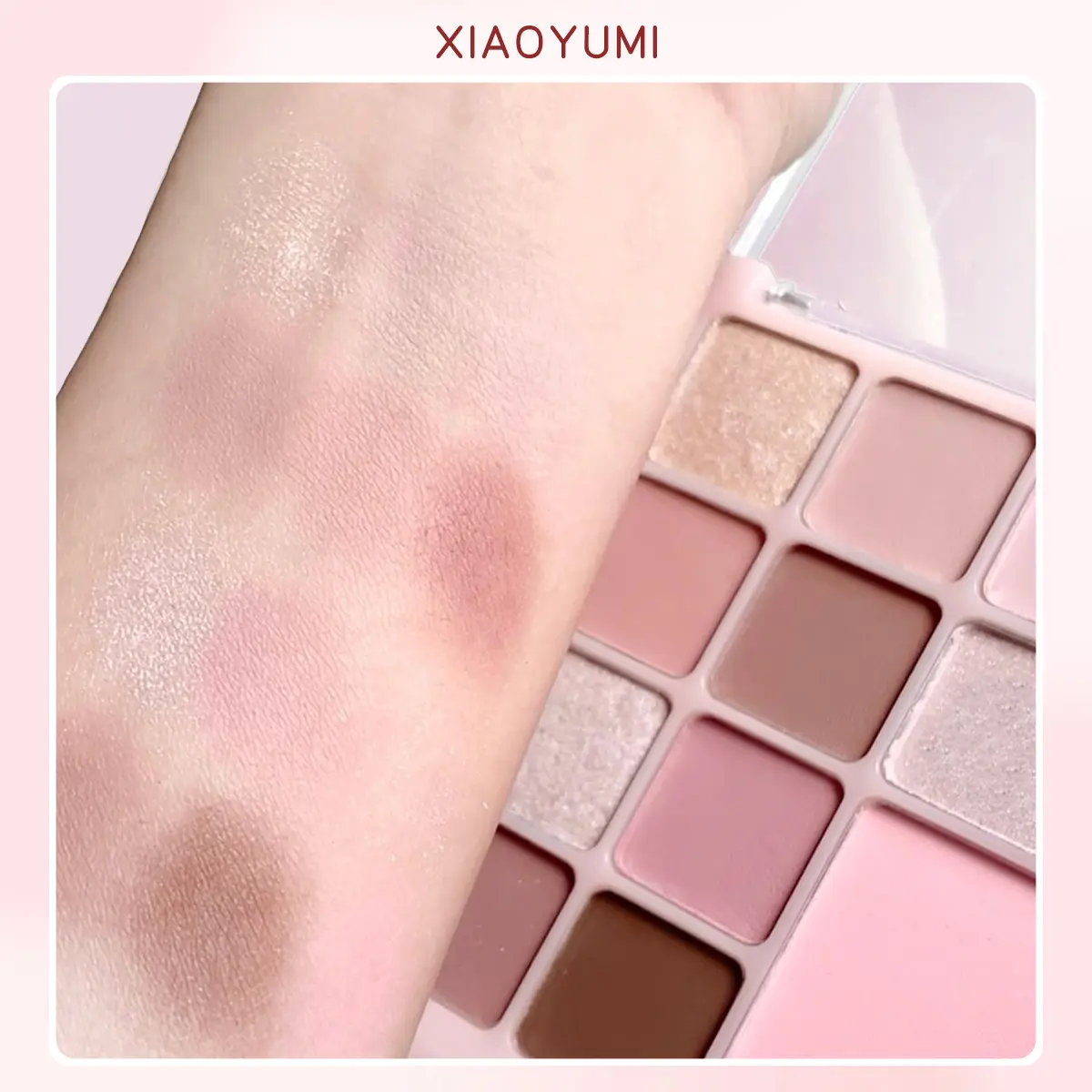 12-Color Eyeshadow & Blush Palette – Matte/Shimmer, Eye & Face Use, Contour, Highlight, Vegan, Certified, Unisex, Skin-Safe