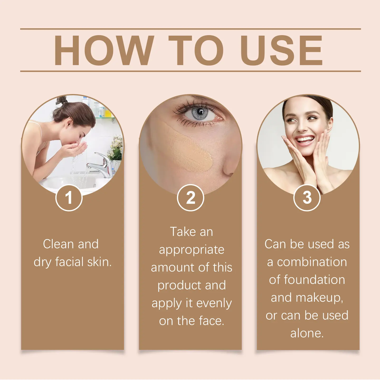 BB Face Primer Acne Pores Blemishes Coverage Moisturizing Sun block Brightening Skin Tone Up Cream BB Cream Foundation Concealer