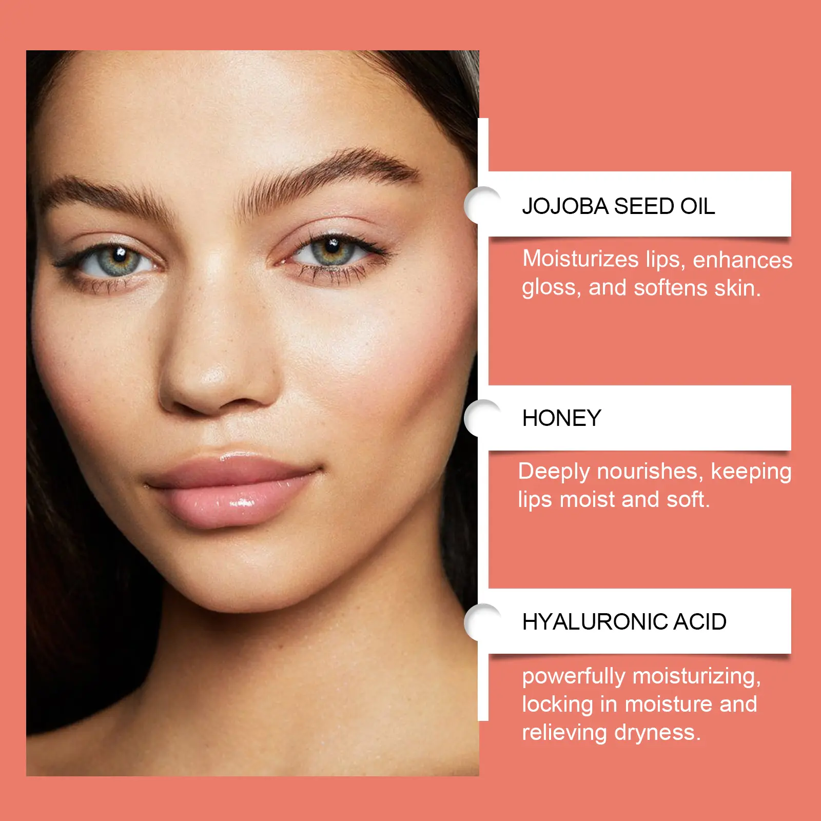 Mango Scented Lip Oil Gloss Daily Hydrating Nourishing Care for Shiny Soft Lips Non-Sticky Moisturizer Lip Care Skin Products